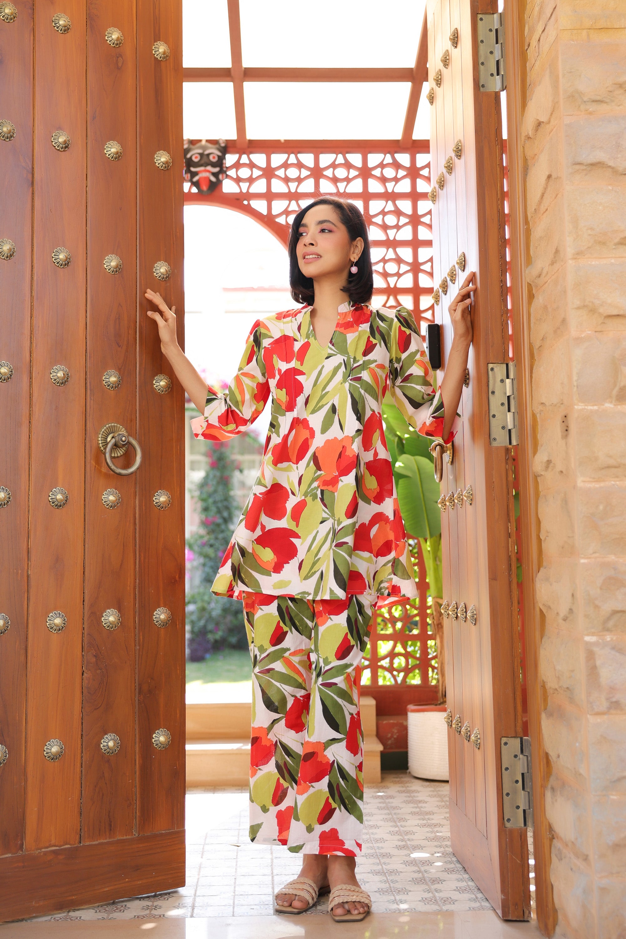 Fruitful Bloom Cotton Co-ord Set