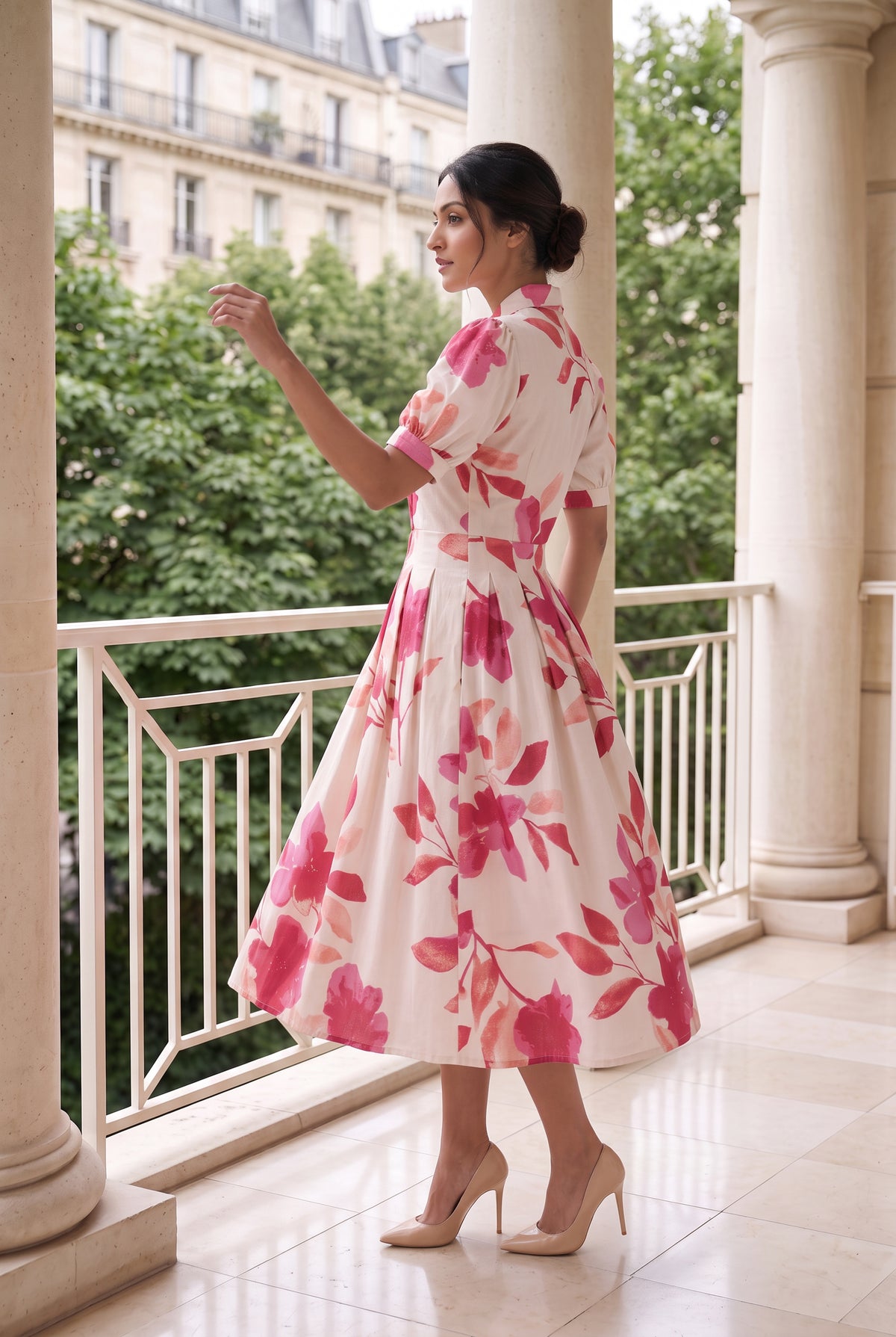 Rosewood Garden Cotton Flex Dress