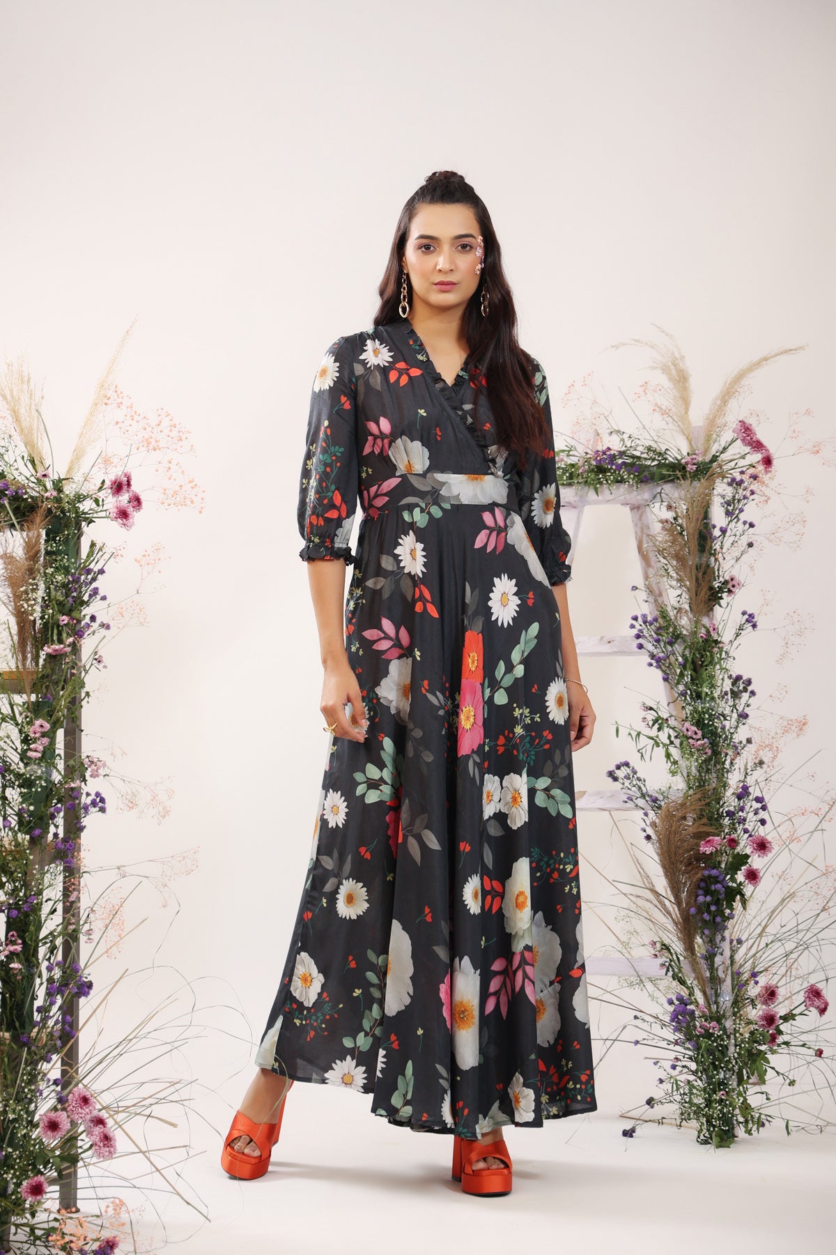 chinese dress ladies Wendy Dress (soft teal muslin)