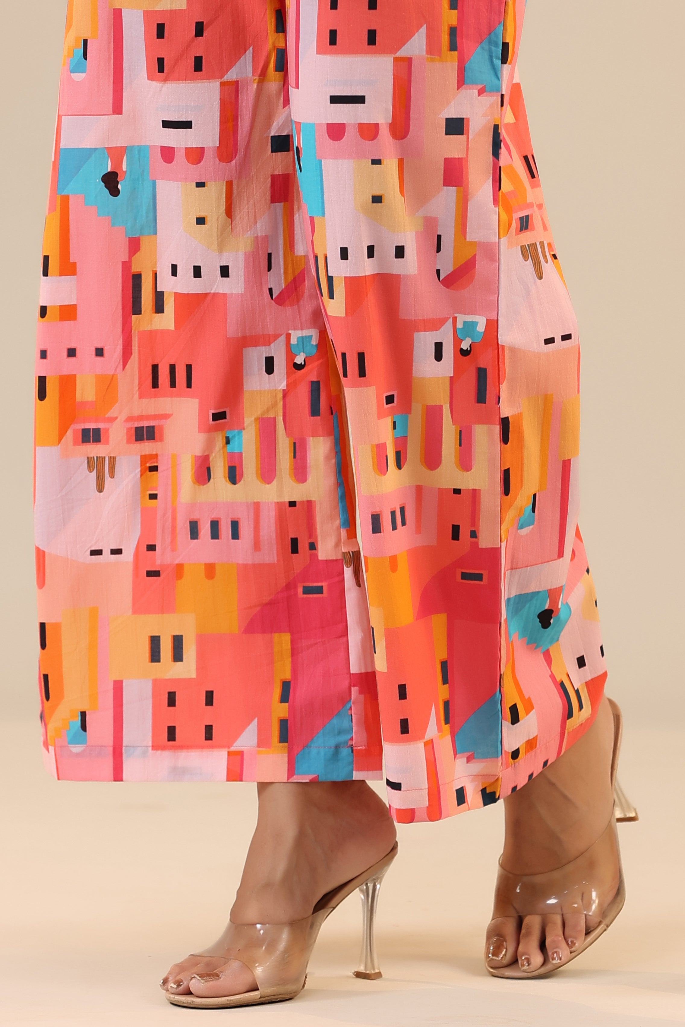 Shanghai on Cotton Collared Co-ord Set