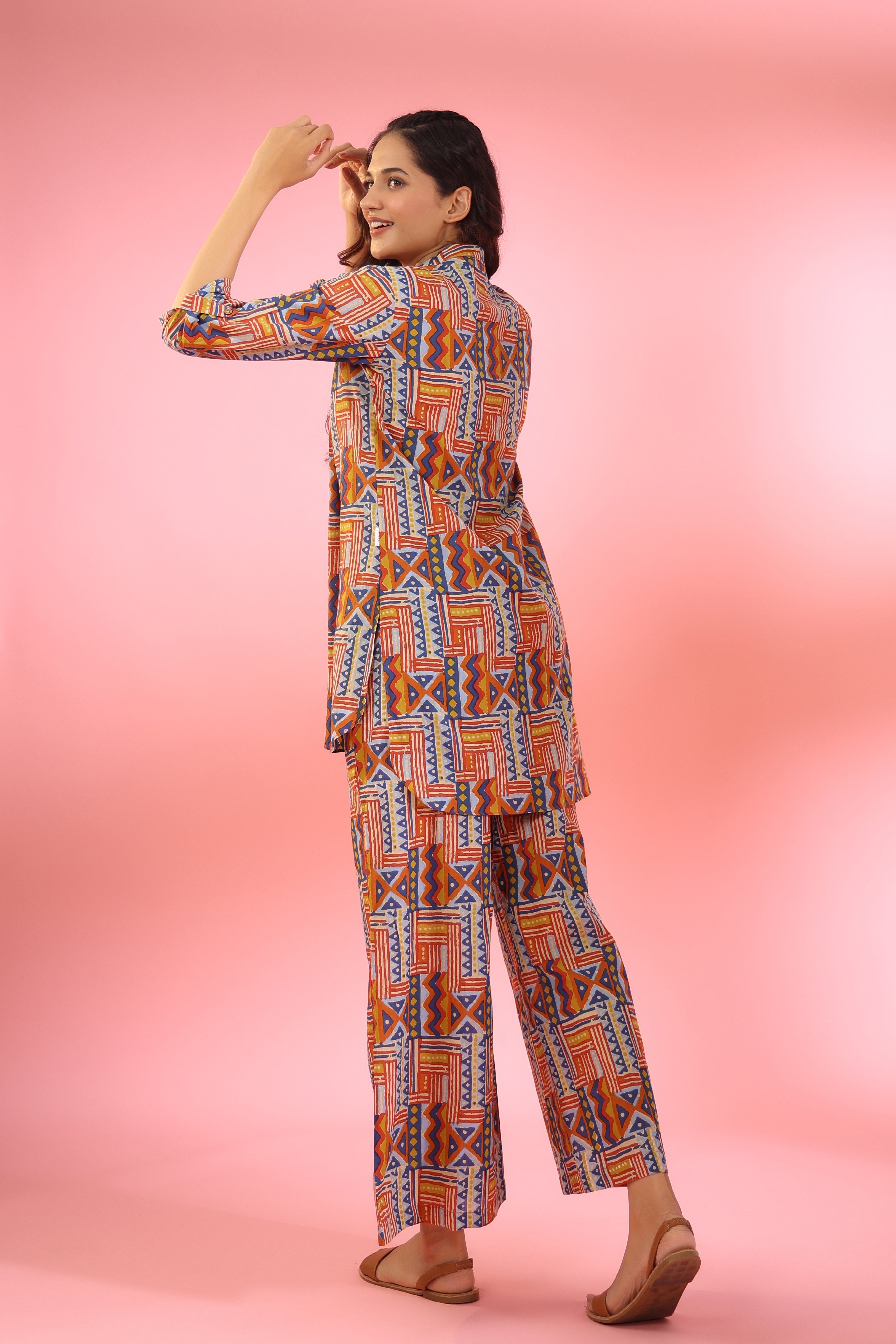 Patterned Abstracts on Cotton Co-ord Set