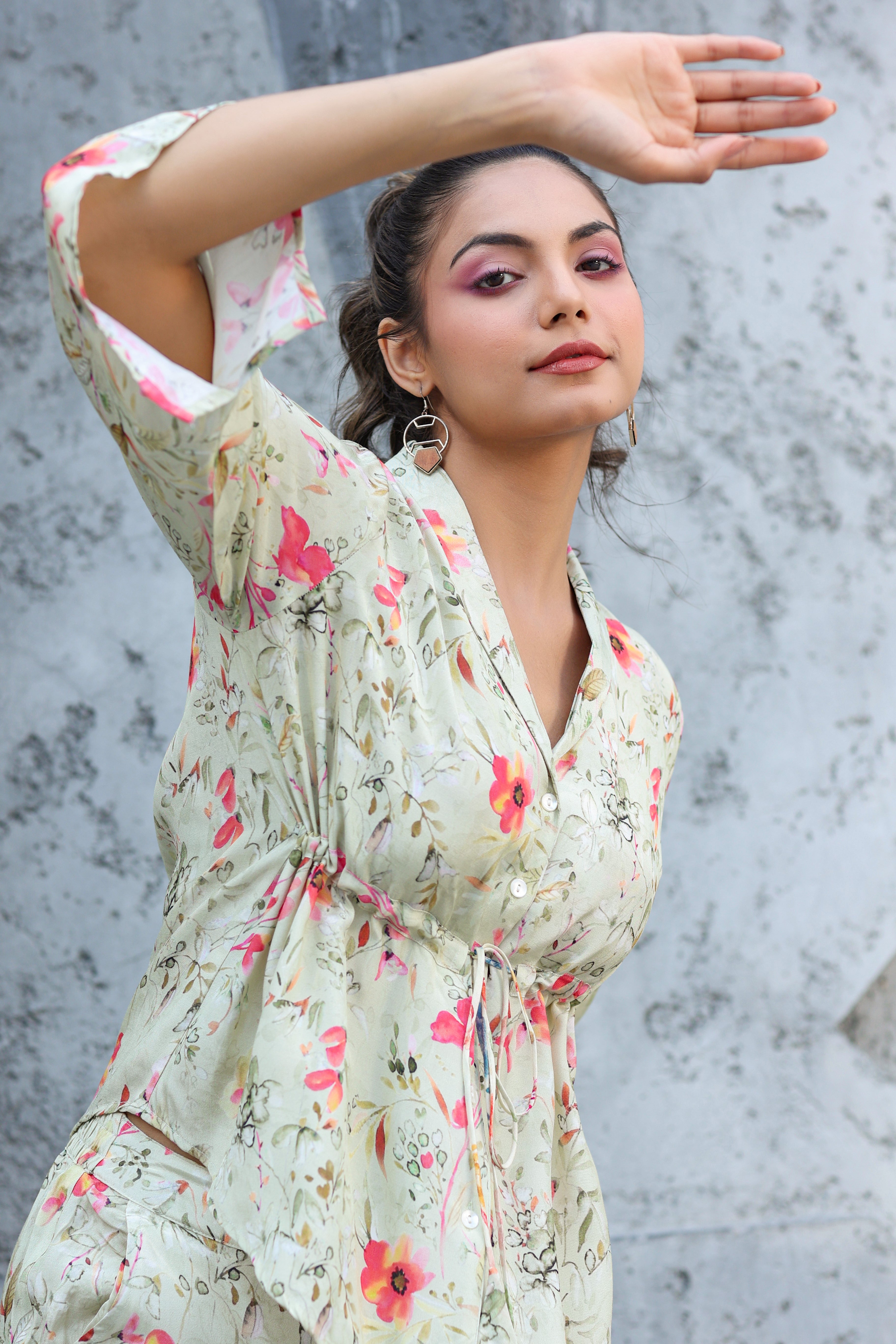 Atelier Pista Green Cotton Co-ord Set