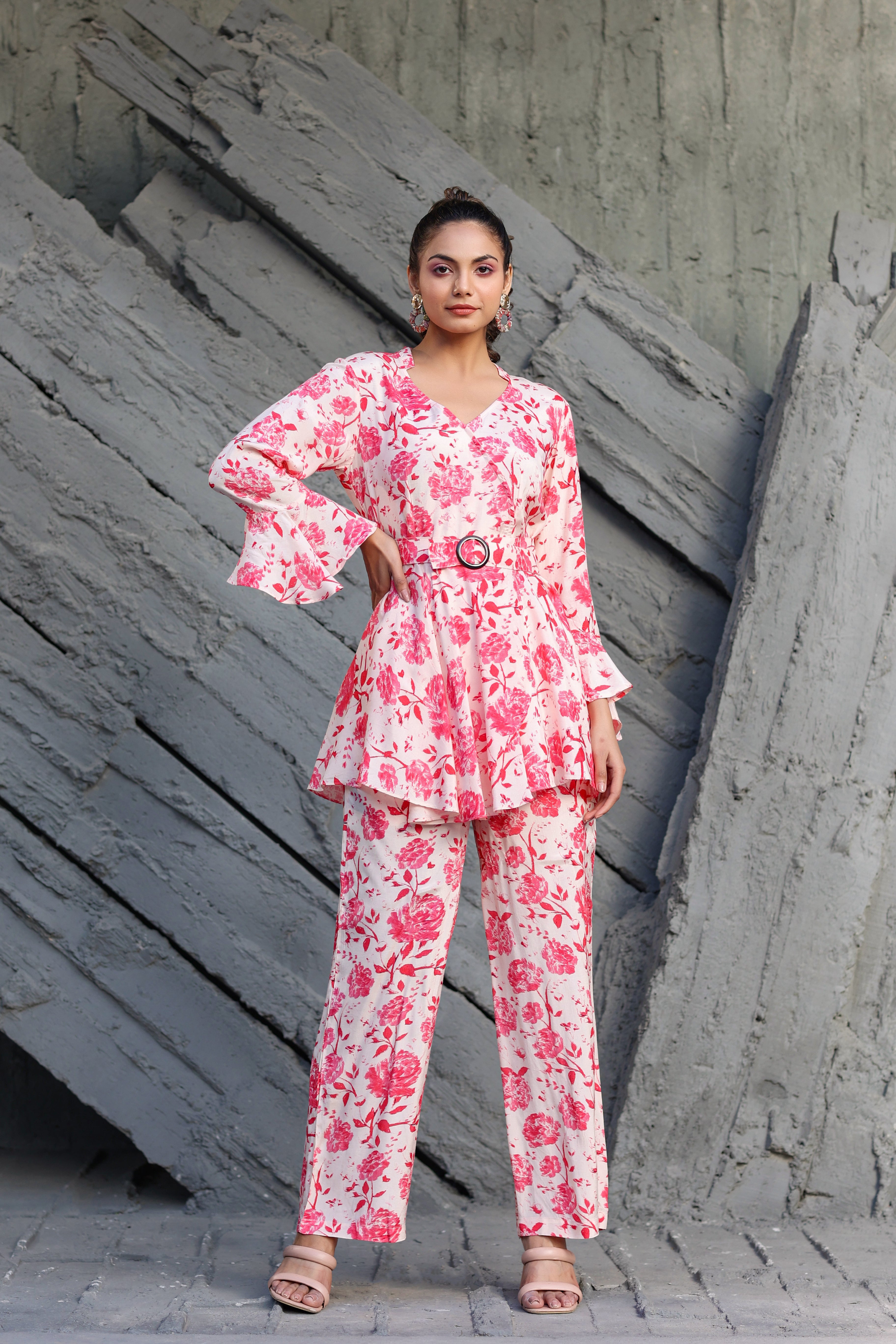 Roses on Russian Silk Co-ord Set