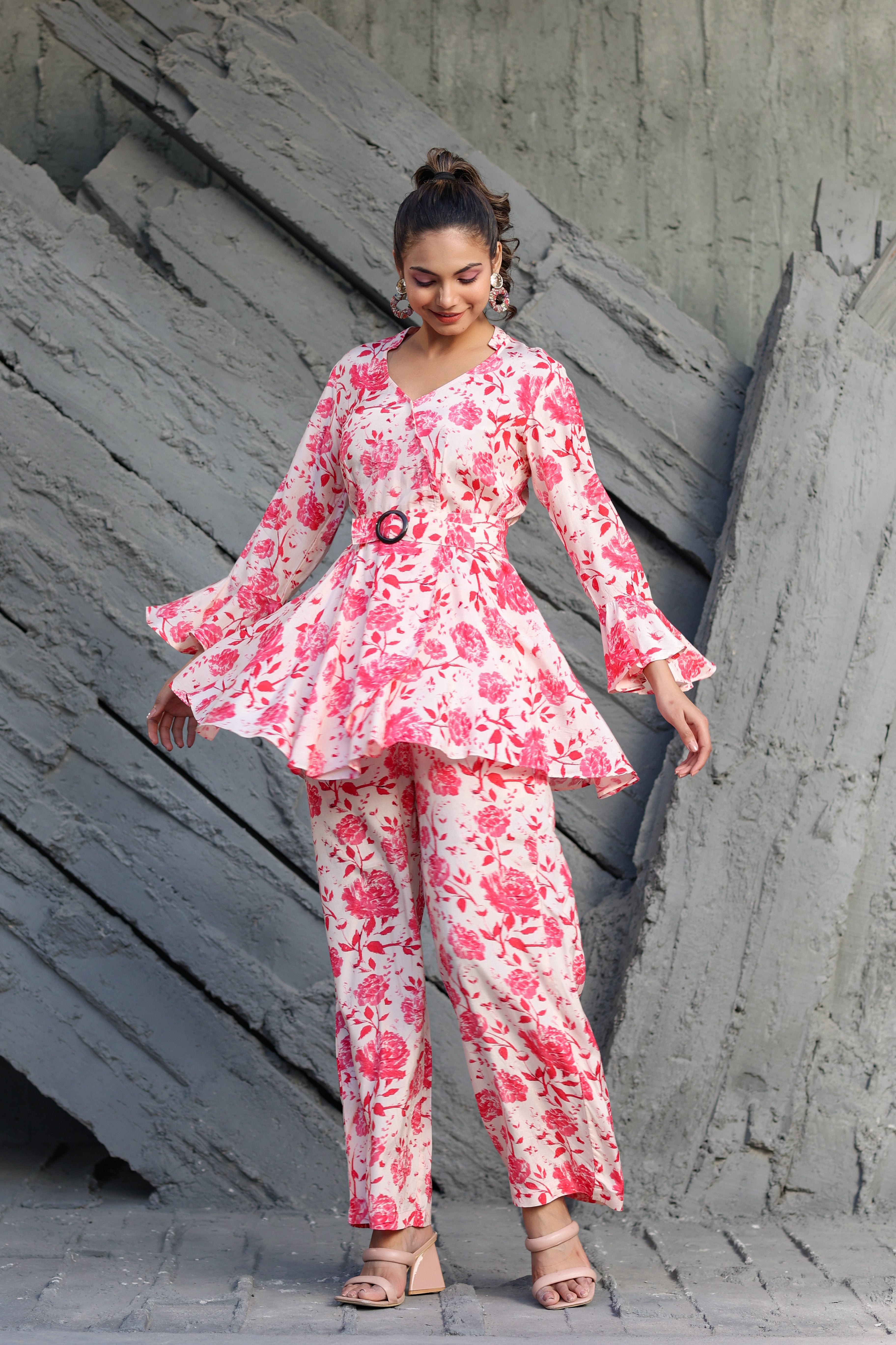 Roses on Russian Silk Co-ord Set