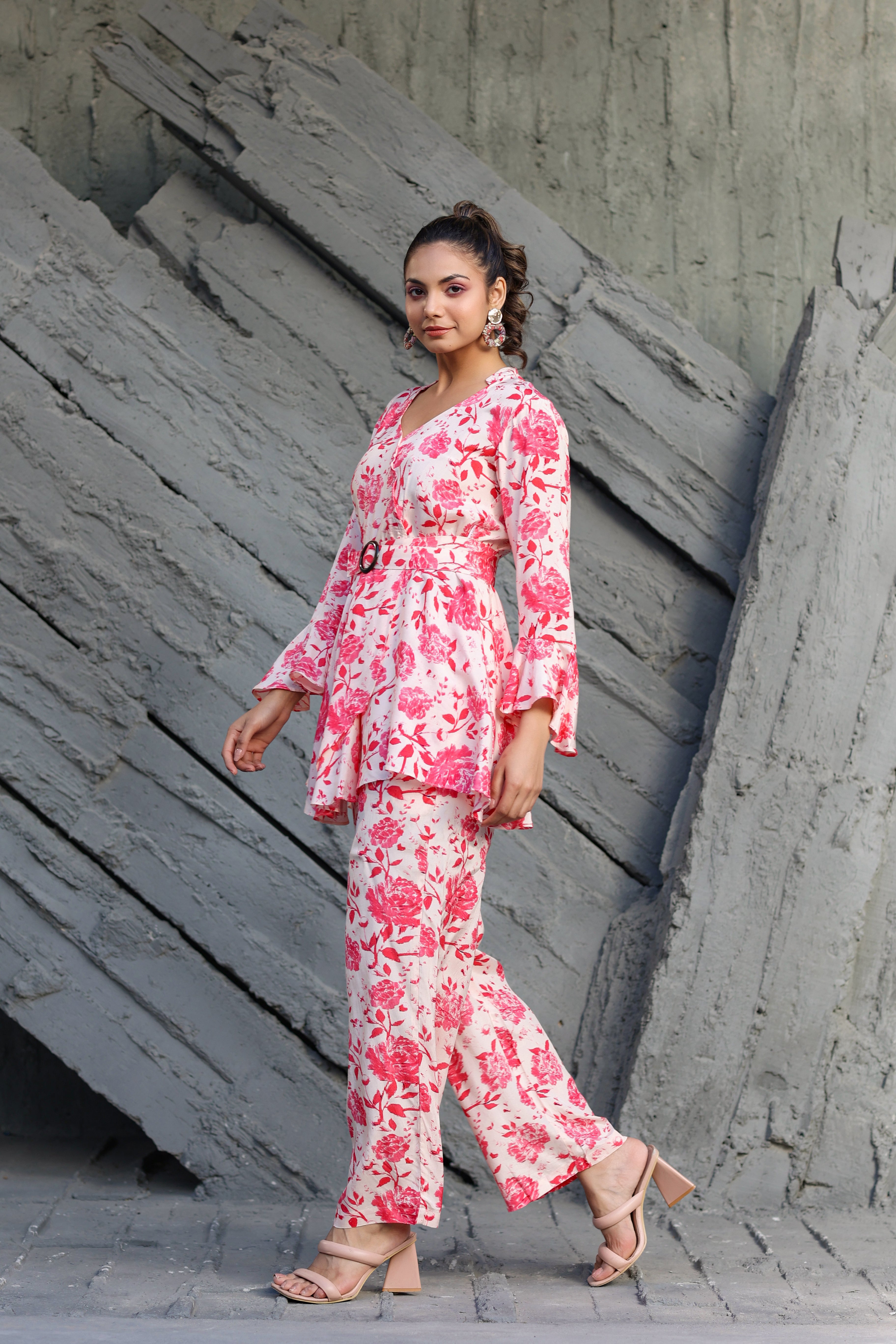 Roses on Russian Silk Co-ord Set