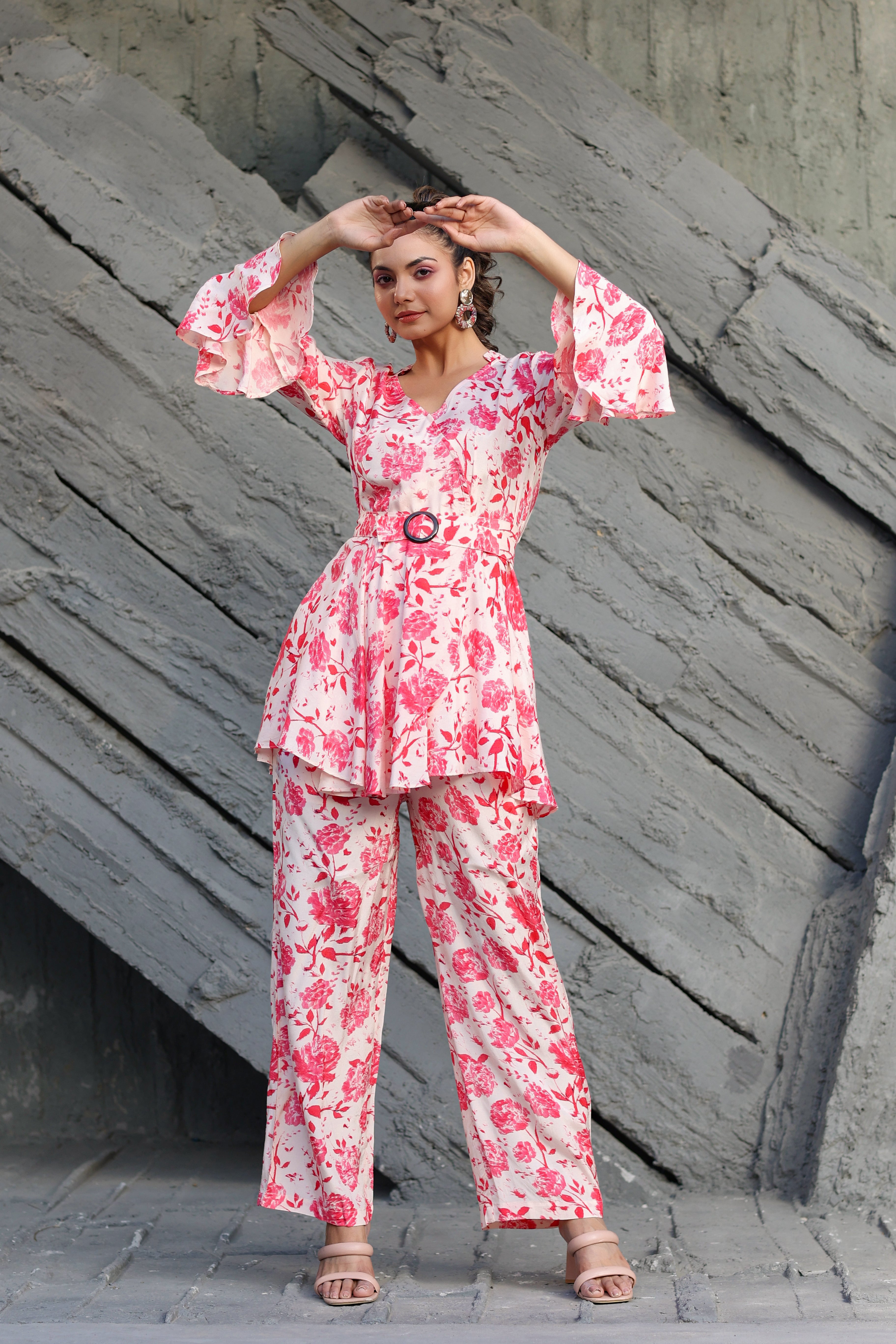 Roses on Russian Silk Co-ord Set