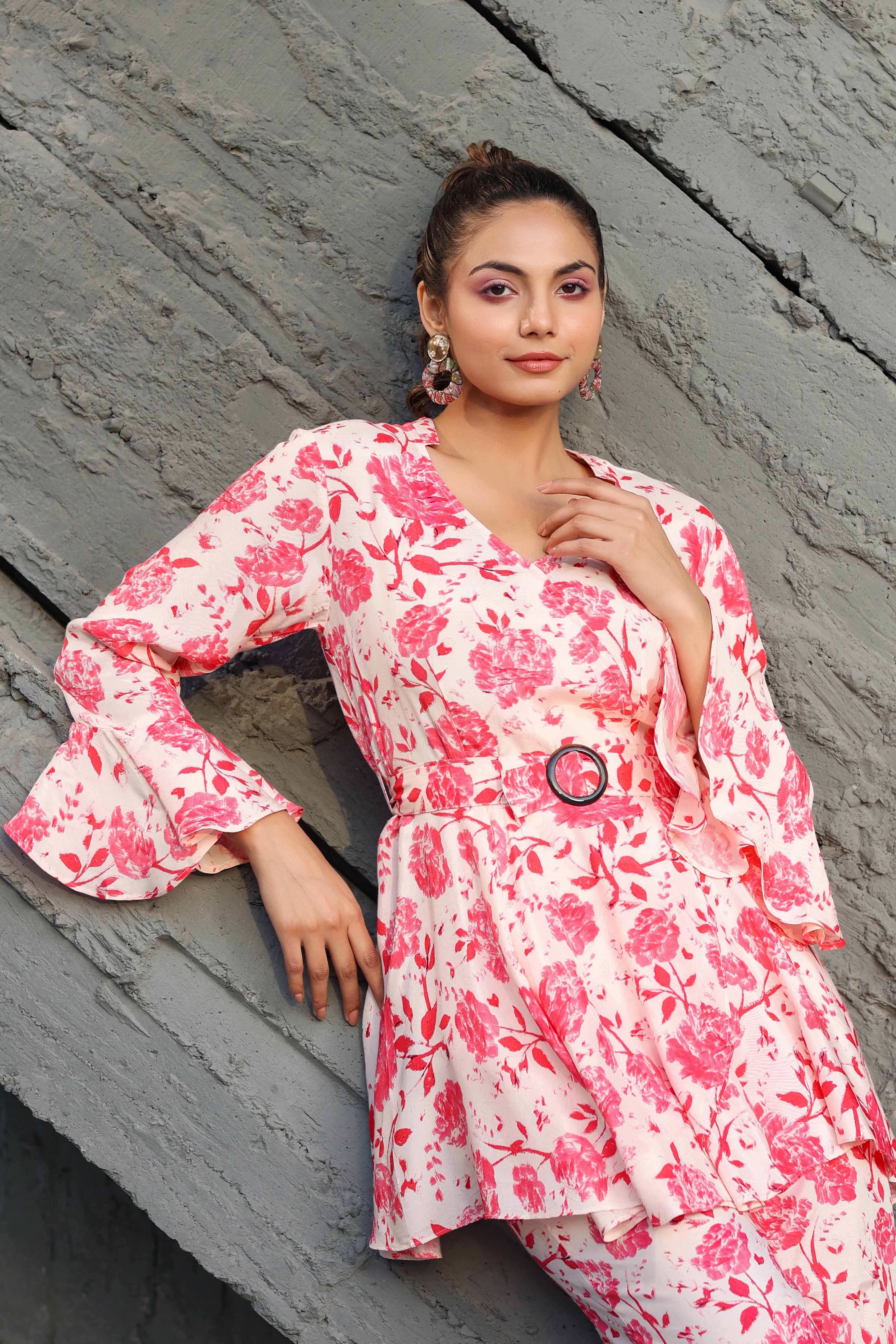 Roses on Russian Silk Co-ord Set