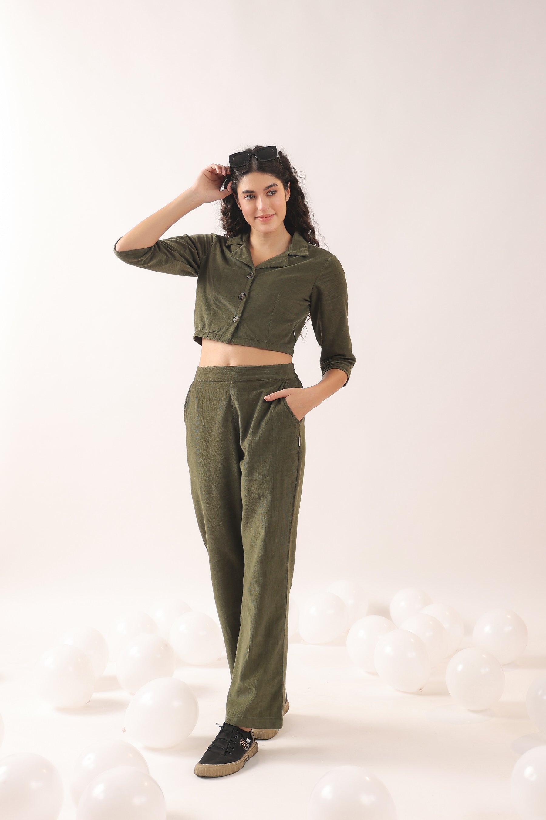 Tinsel-toe Cotton Corduroy Co-ord Set