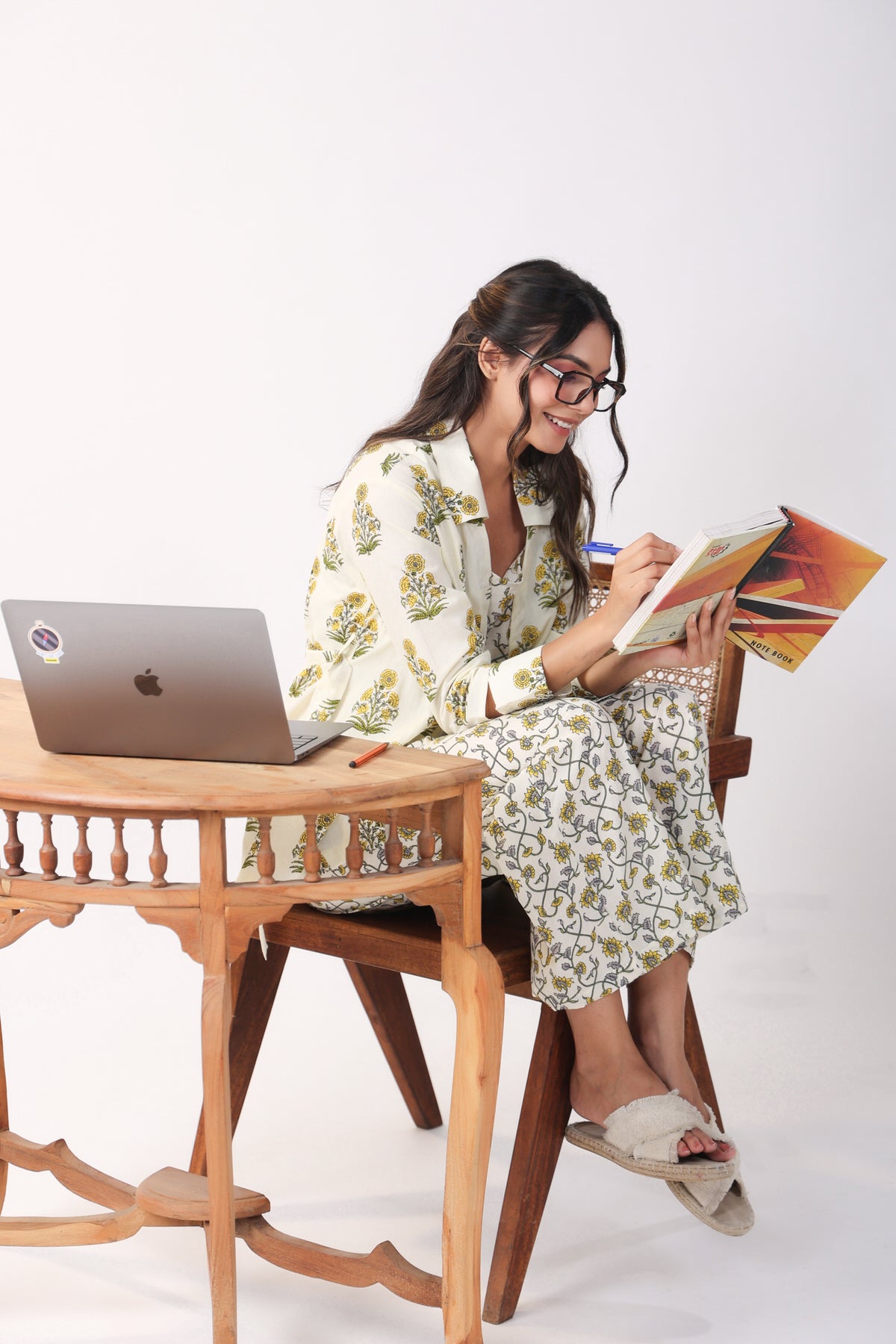 Sunflower Breeze Three Piece Cotton Co-ord Set