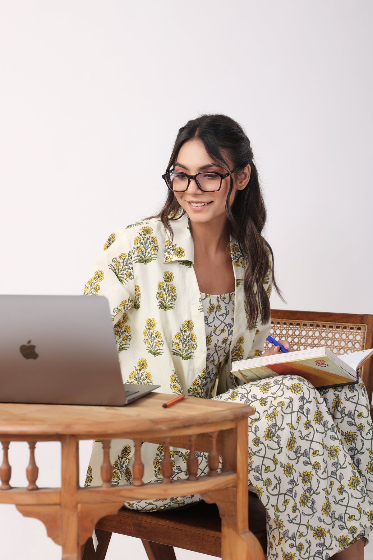 Sunflower Breeze Three Piece Cotton Co-ord Set