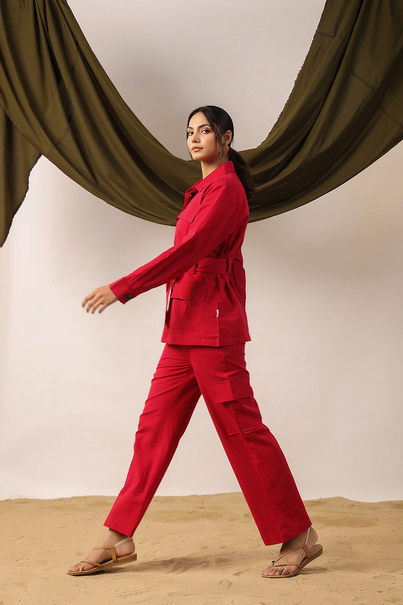 Poinciana Cotton Co-ord Set