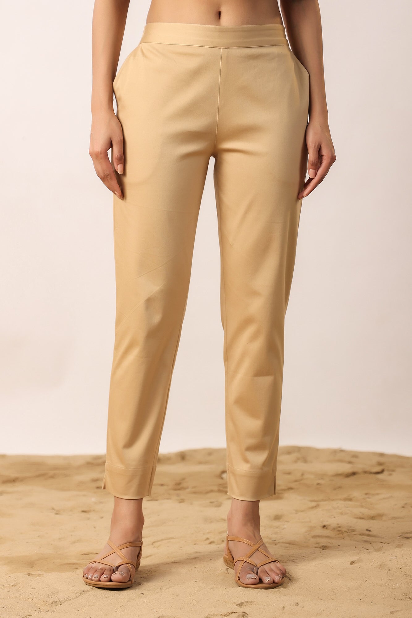 Clay 2-Way Stretchable Cotton Lycra Pants