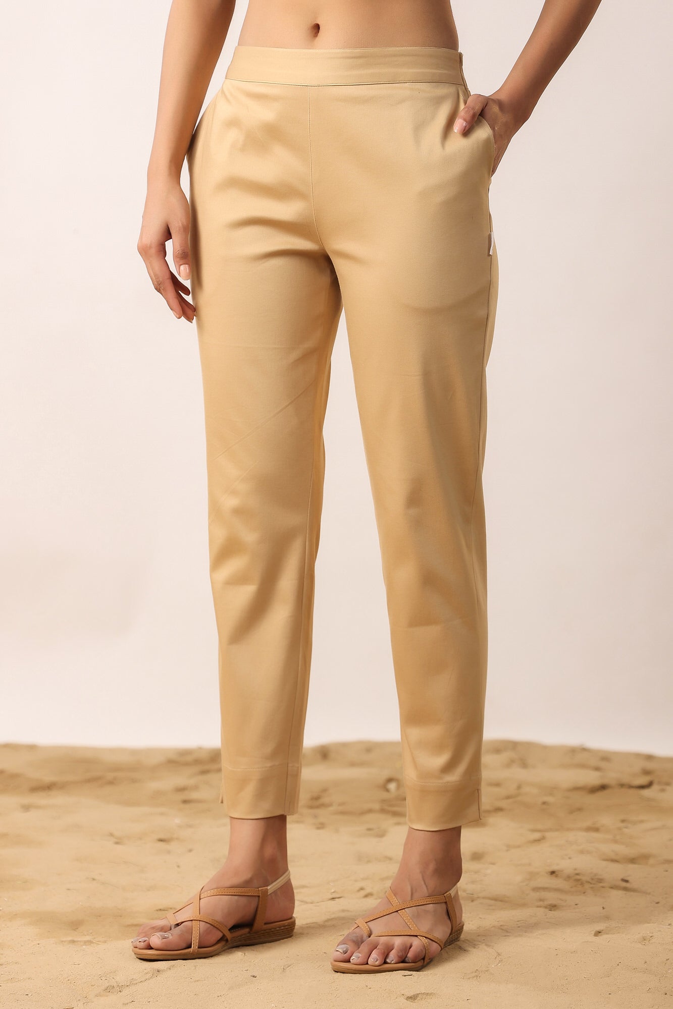 Clay 2-Way Stretchable Cotton Lycra Pants