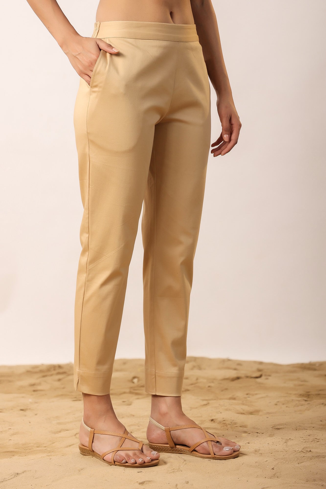 Clay 2-Way Stretchable Cotton Lycra Pants