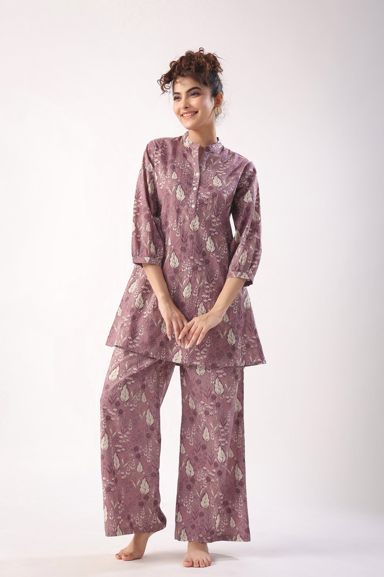 Bloom Craft on Lavender Cotton Co-ord Set