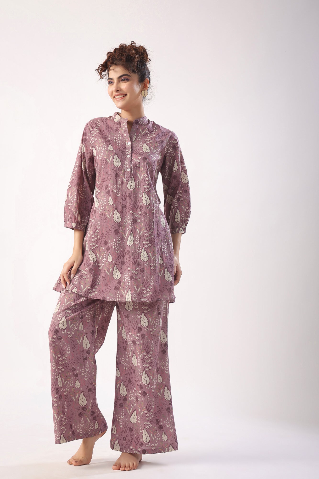 Bloom Craft on Lavender Cotton Co-ord Set