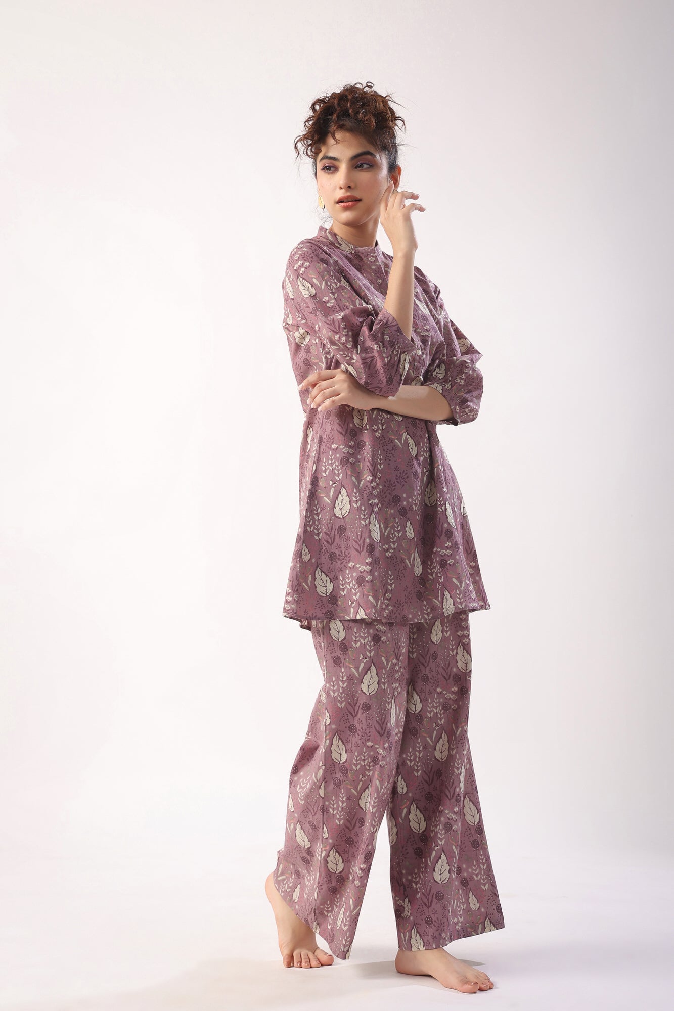 Bloom Craft on Lavender Cotton Co-ord Set