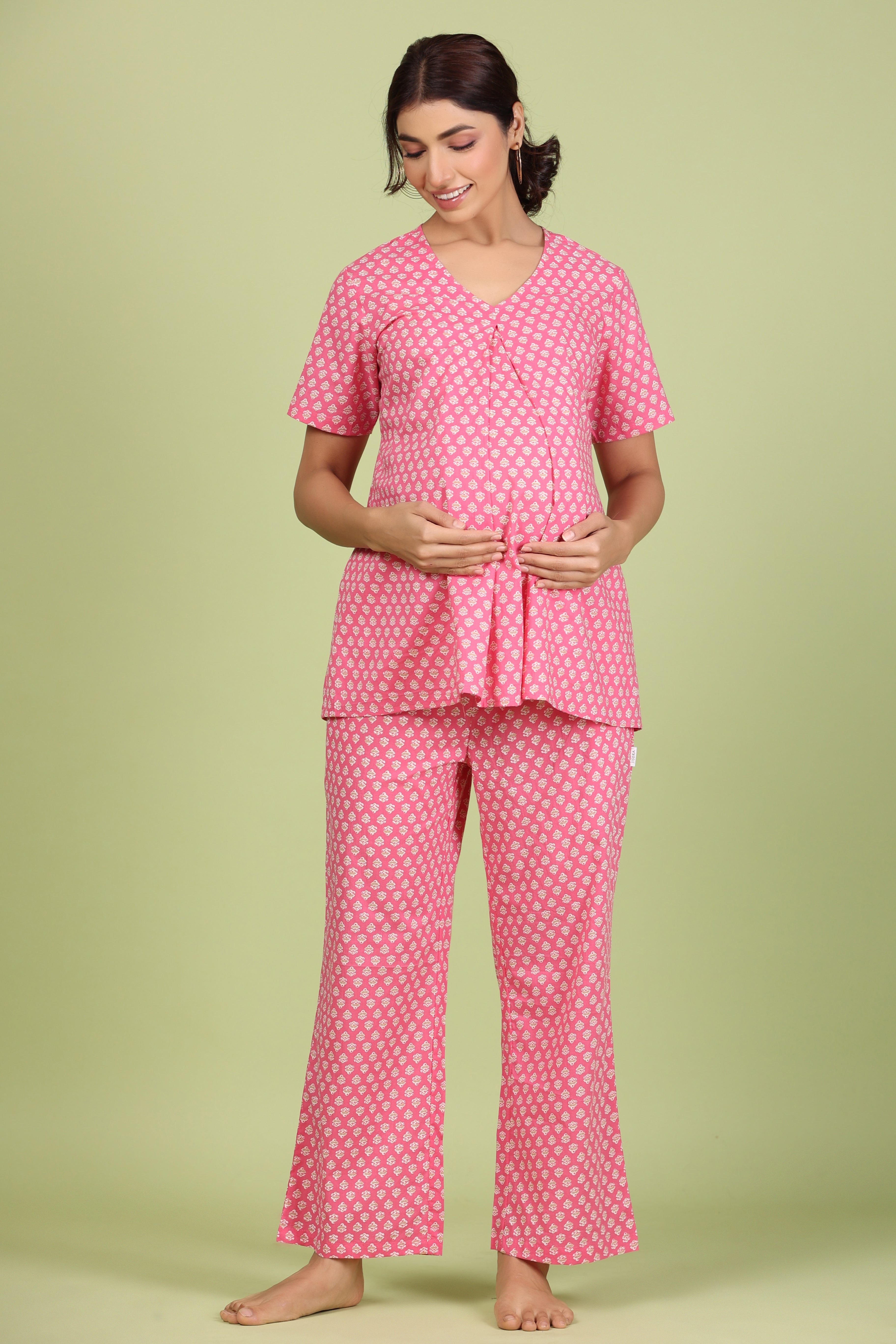 Pure Cotton Comfortable Maternity Wear for Women Suitable for Feeding