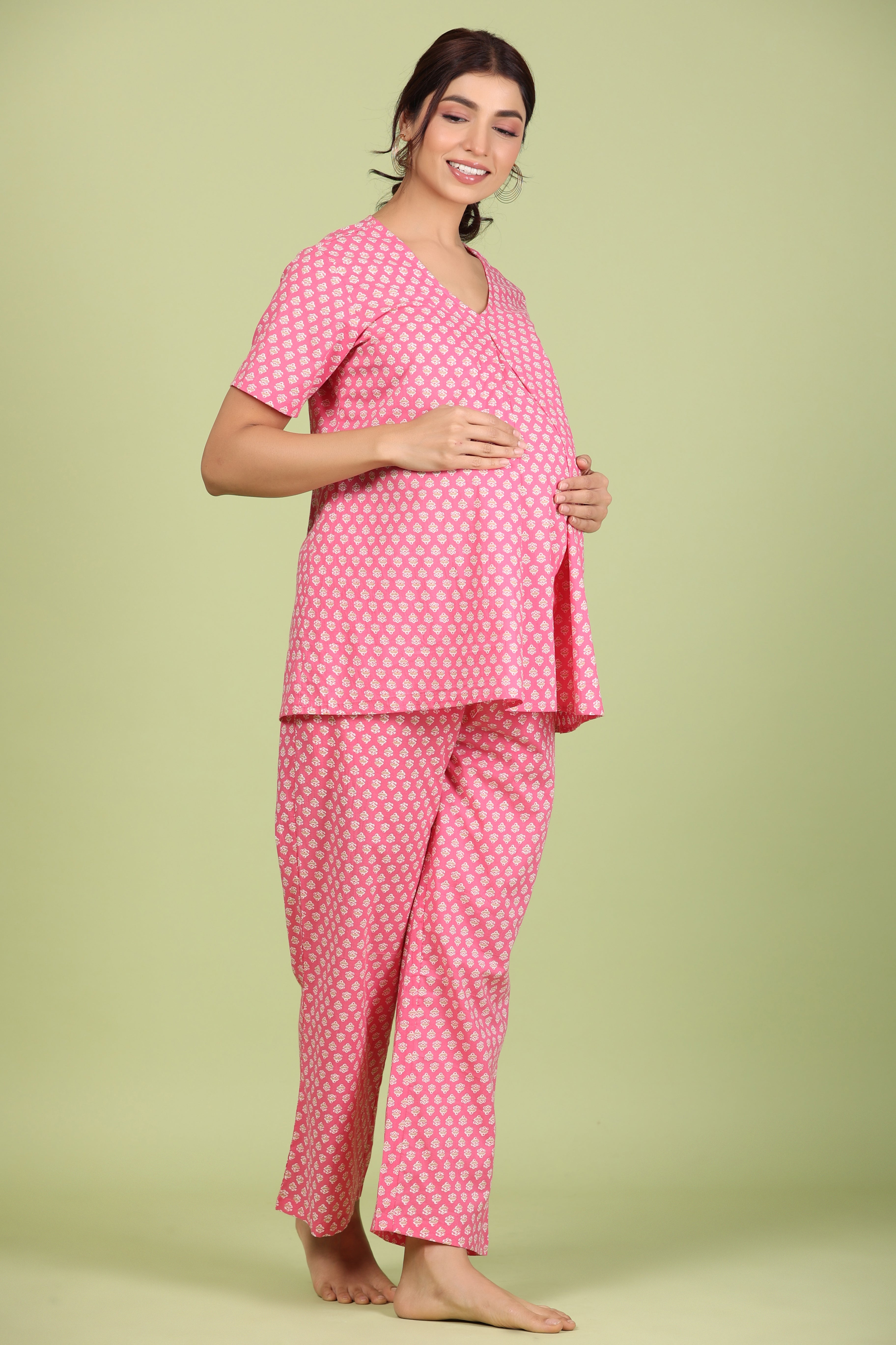 Pure Cotton Comfortable Maternity Wear for Women Suitable for Feeding