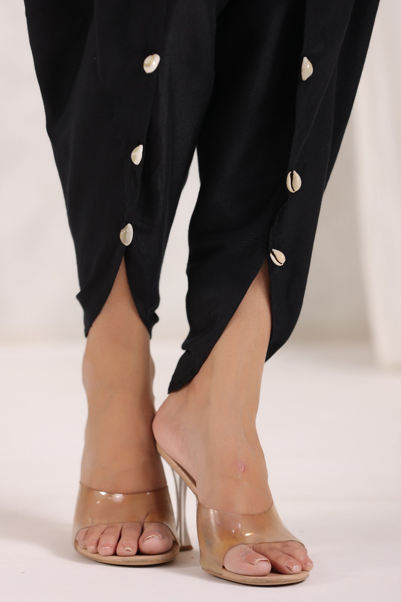 Yin Yang Silk Solid Tulip Dhoti Pants Russian Silk Co-ord Set