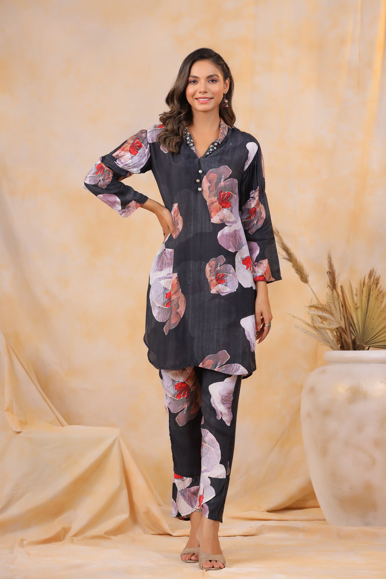 Petal Power Russian Silk Co-ord Set