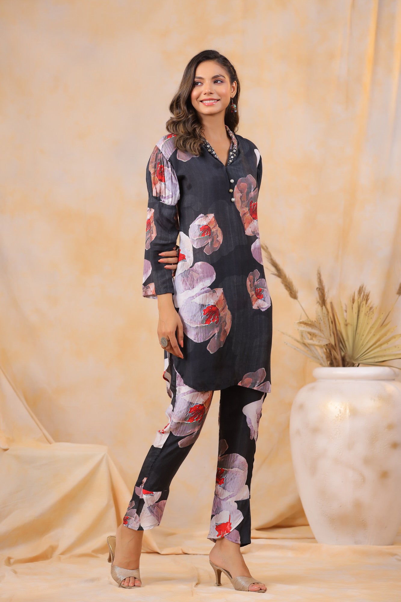 Petal Power Russian Silk Co-ord Set