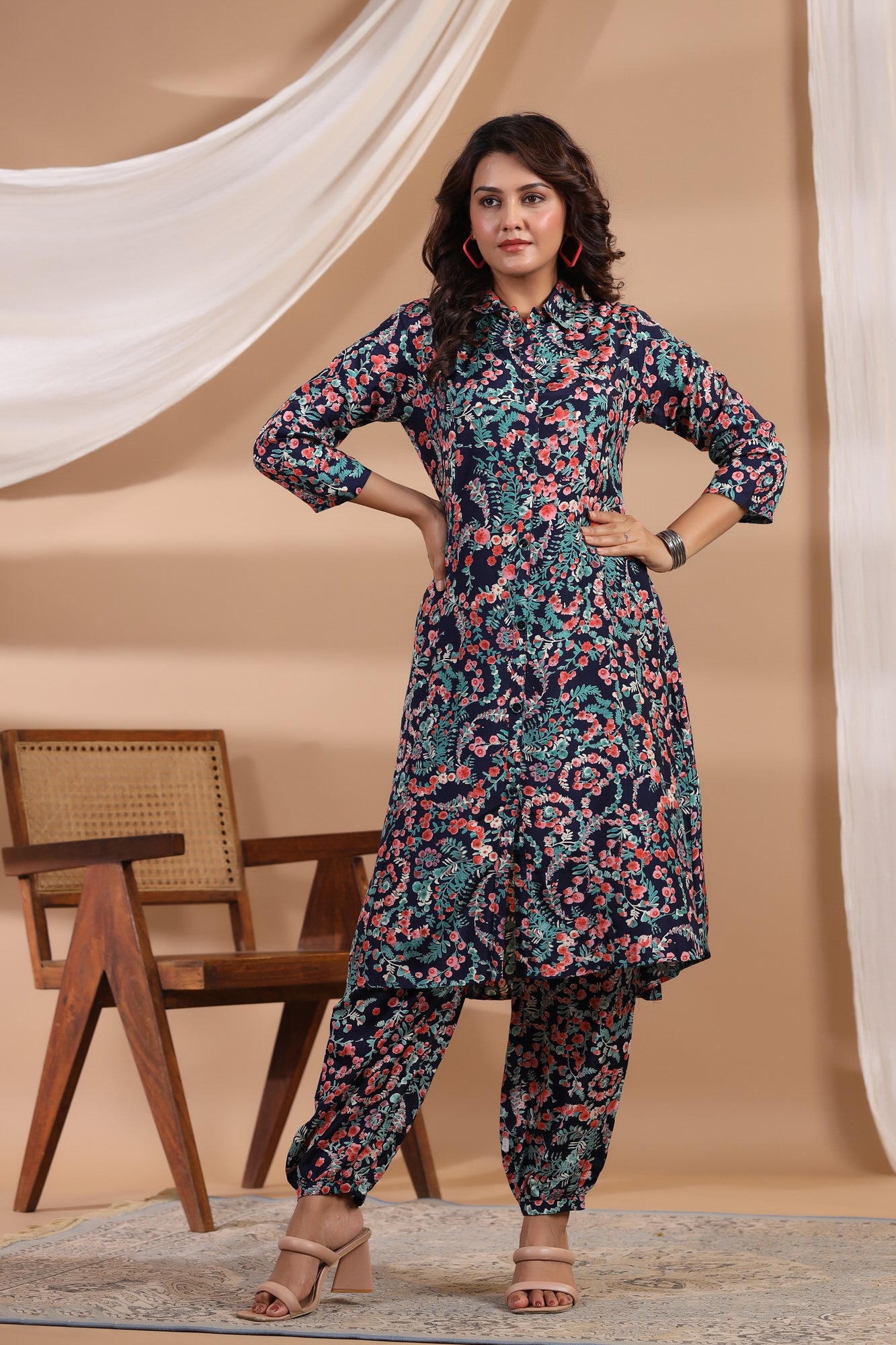 Nouveau On Russian Silk Co-ord Set