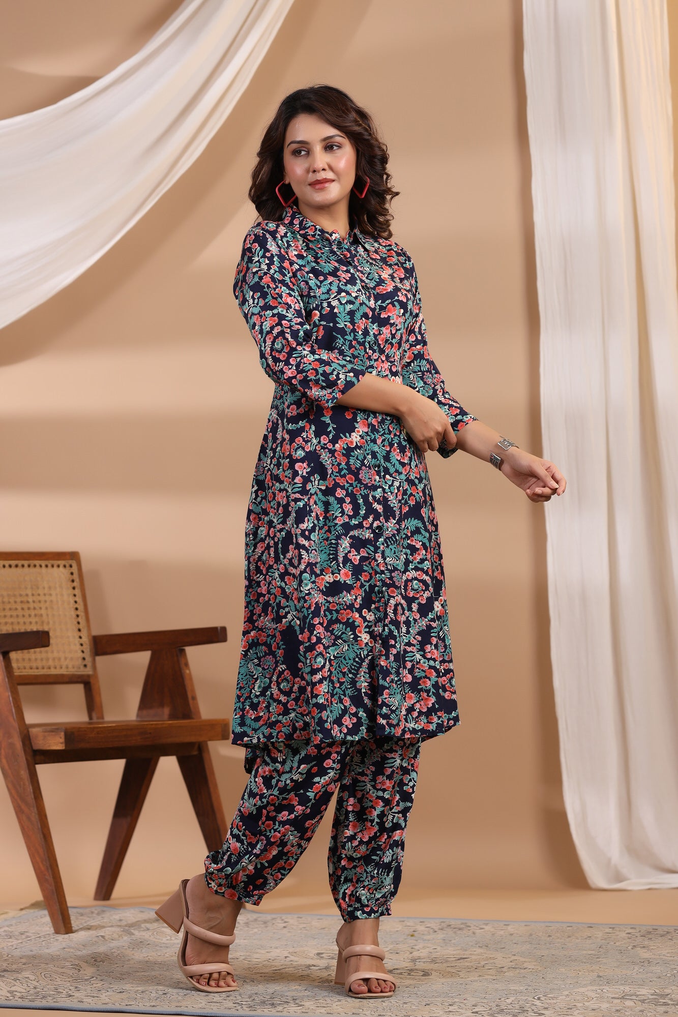 Nouveau On Russian Silk Co-ord Set