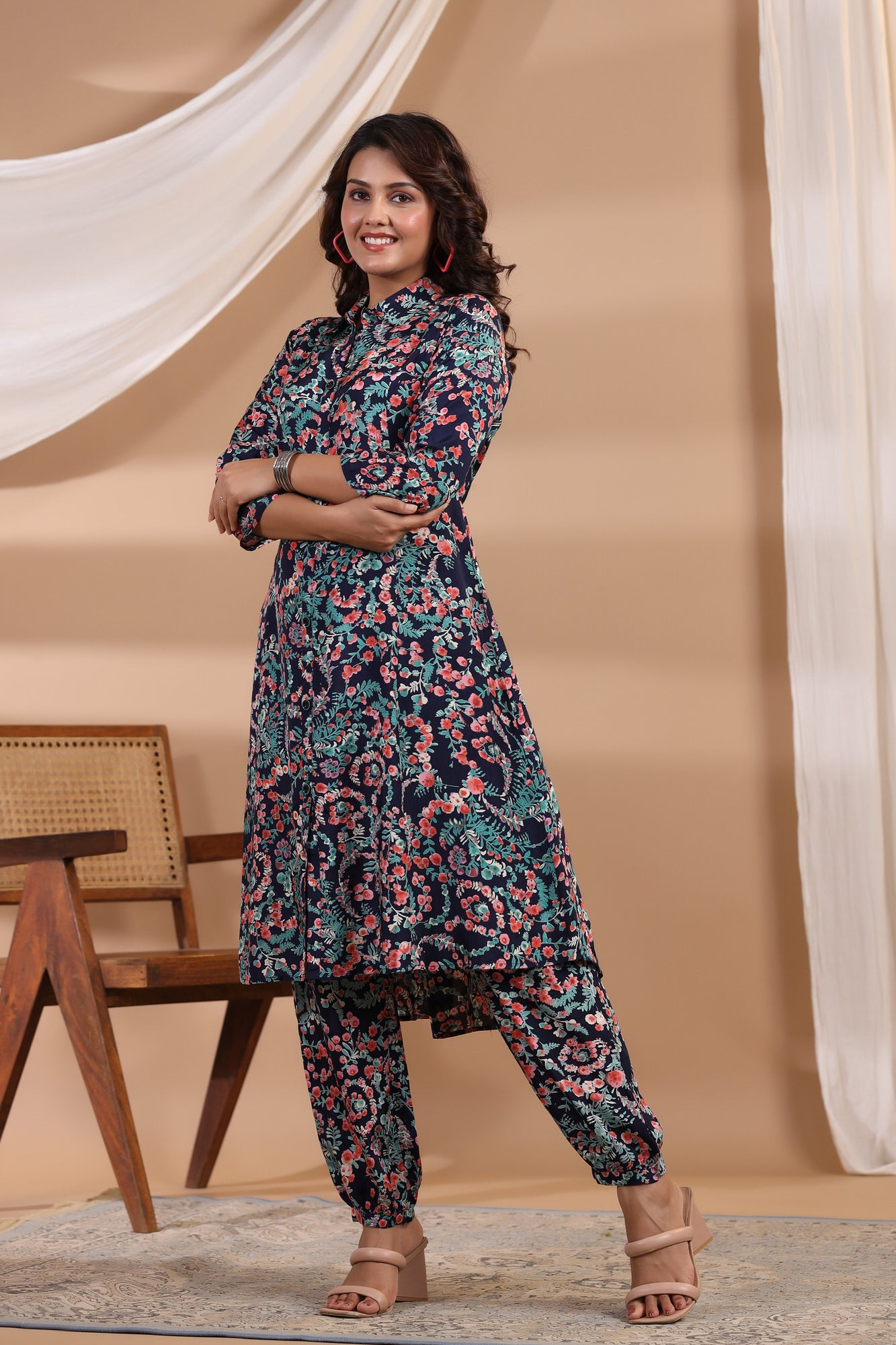 Nouveau On Russian Silk Co-ord Set