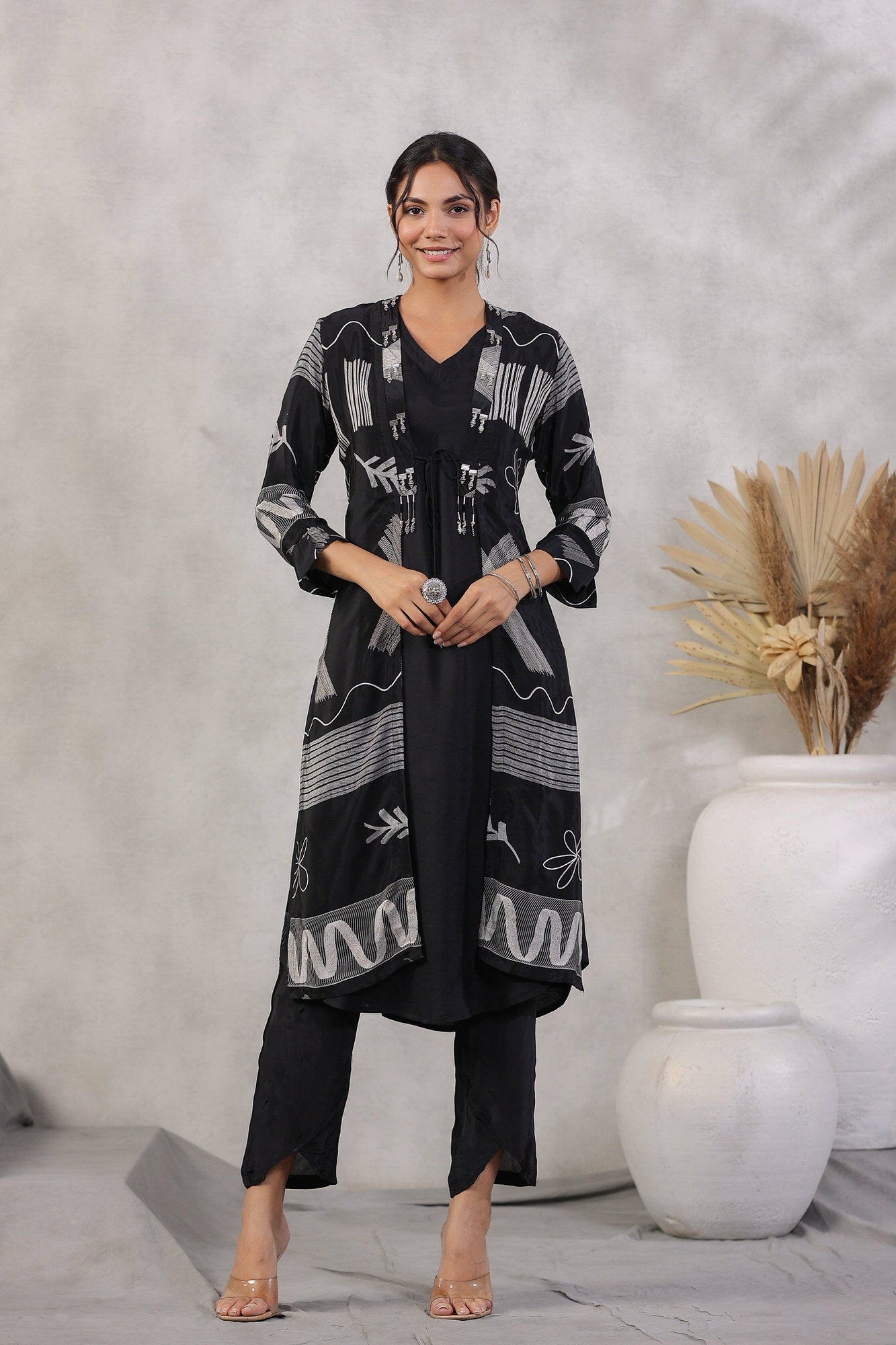 Raven Russian Silk Three Piece Co-ord Set