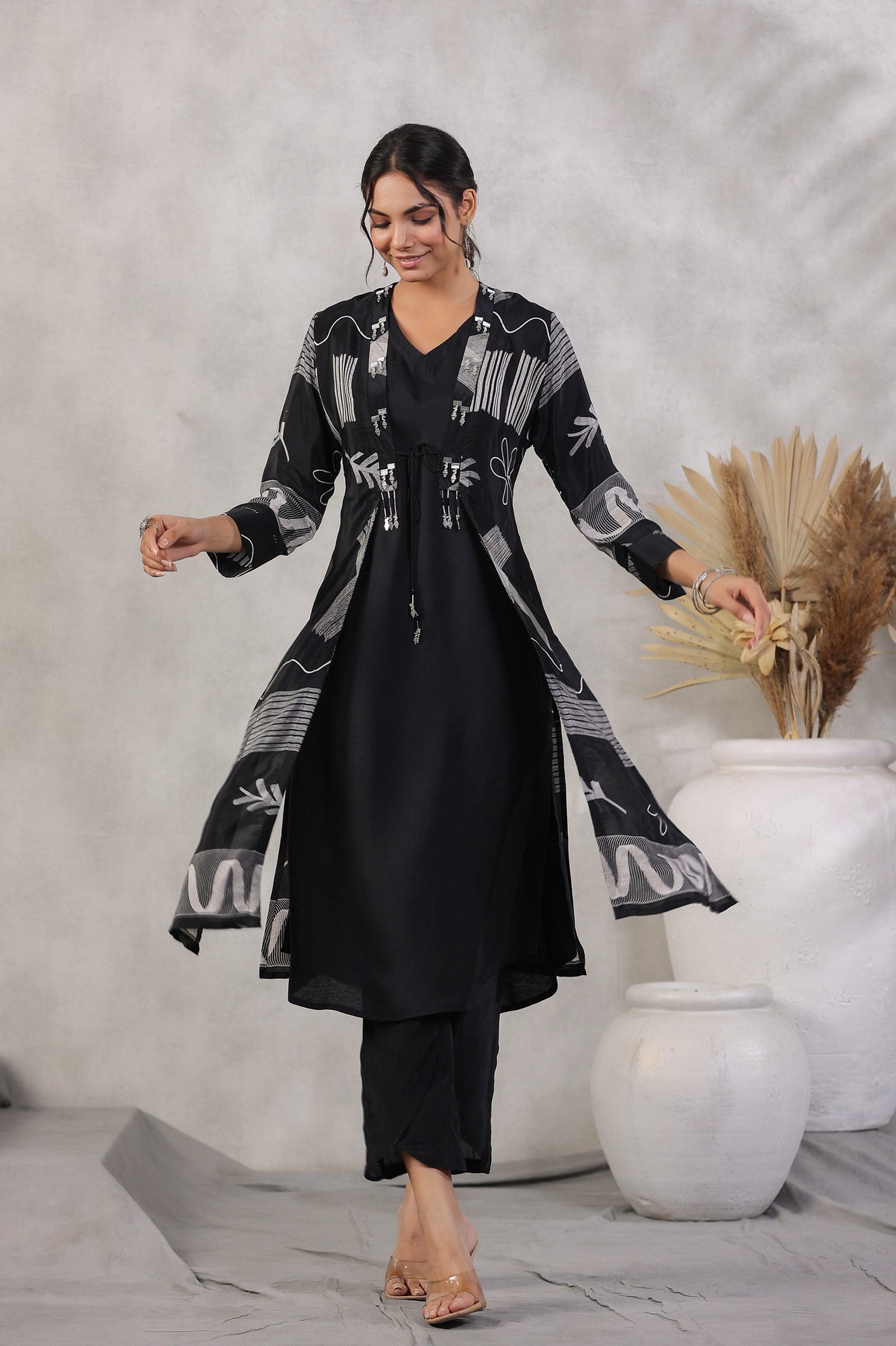 Raven Russian Silk Three Piece Co-ord Set