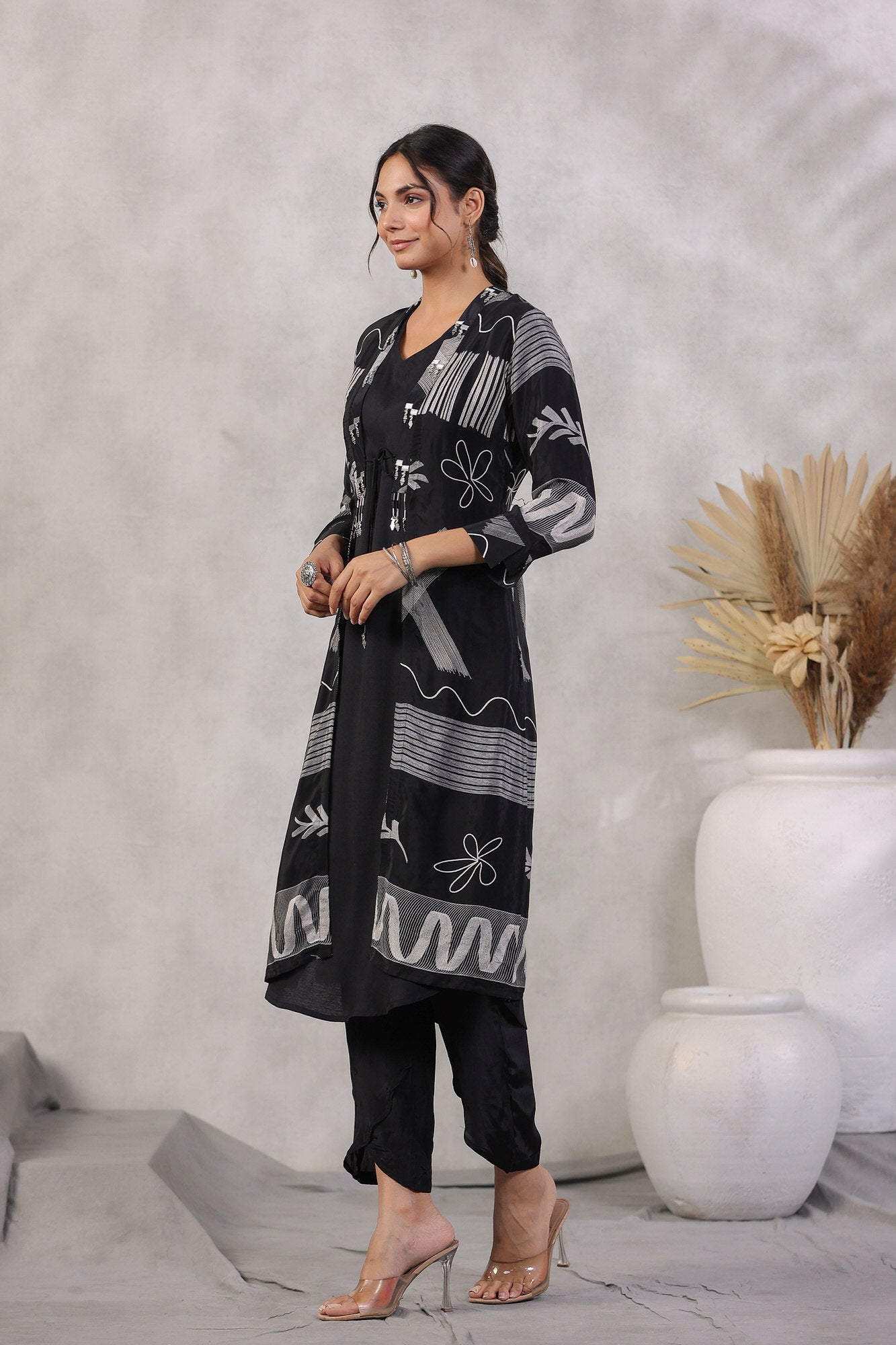 Raven Russian Silk Three Piece Co-ord Set