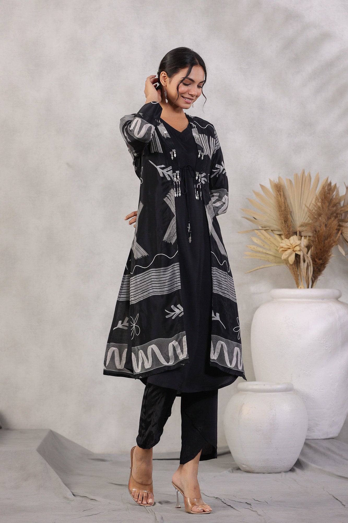 Raven Russian Silk Three Piece Co-ord Set
