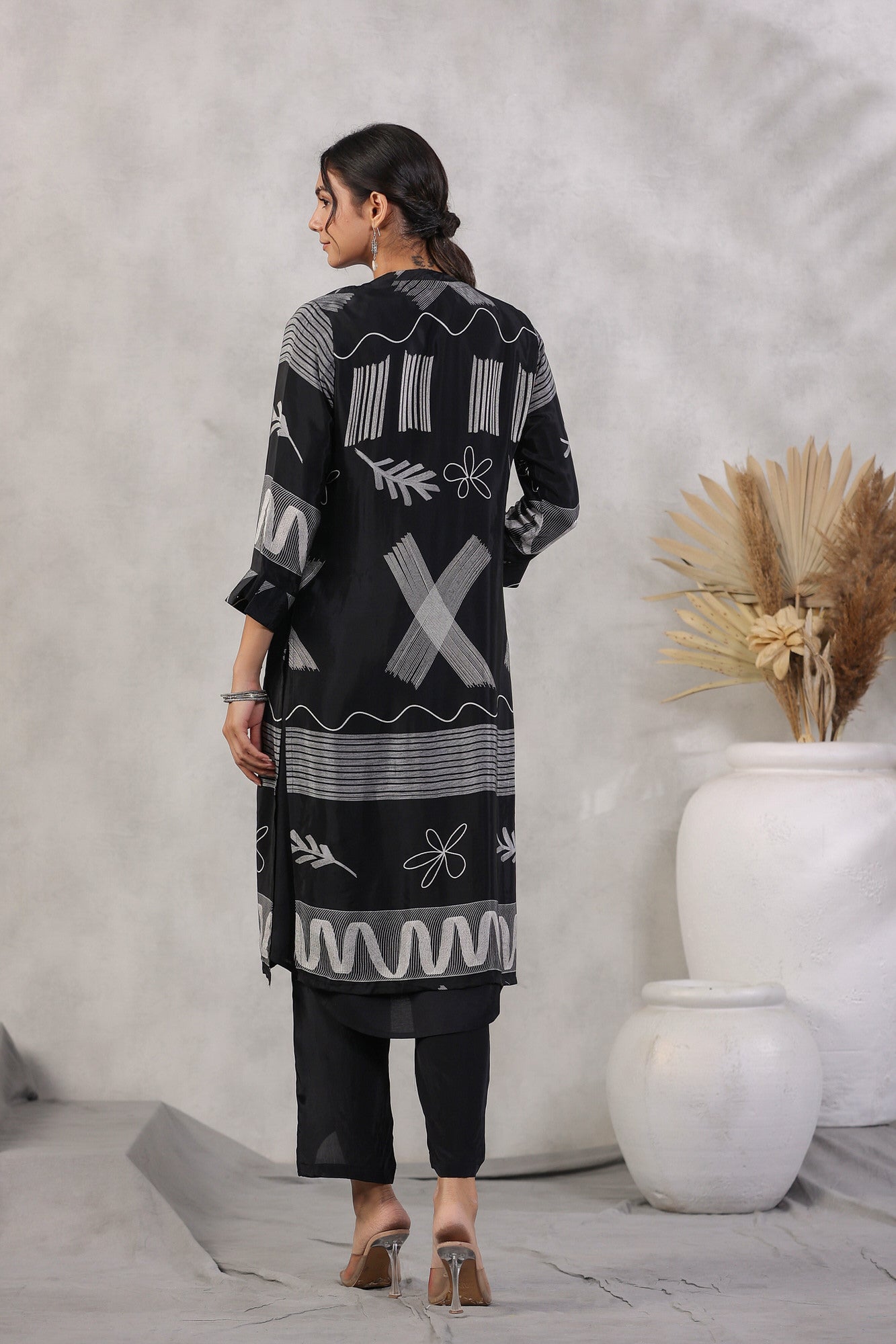 Raven Russian Silk Three Piece Co-ord Set