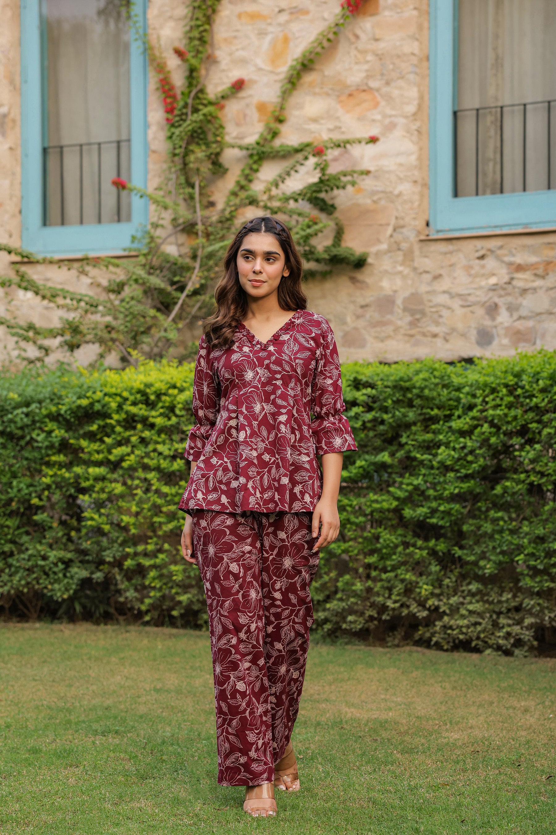 Radicchio Floral Cotton Co-ord Set