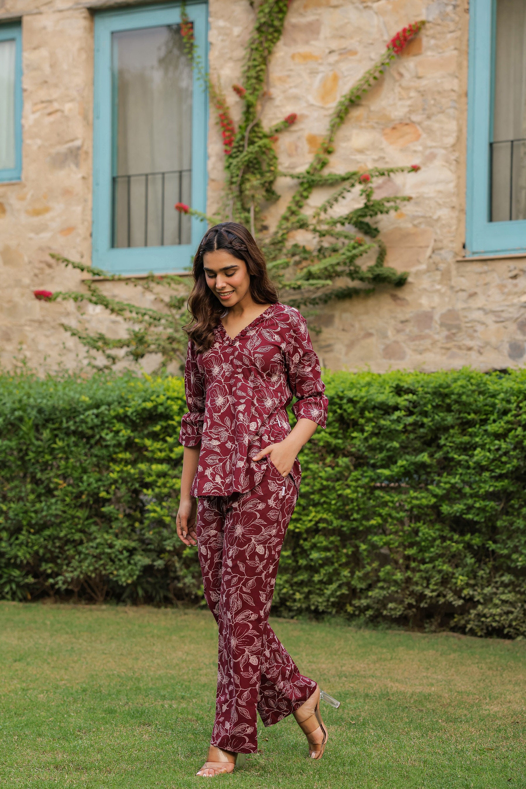 Radicchio Floral Cotton Co-ord Set