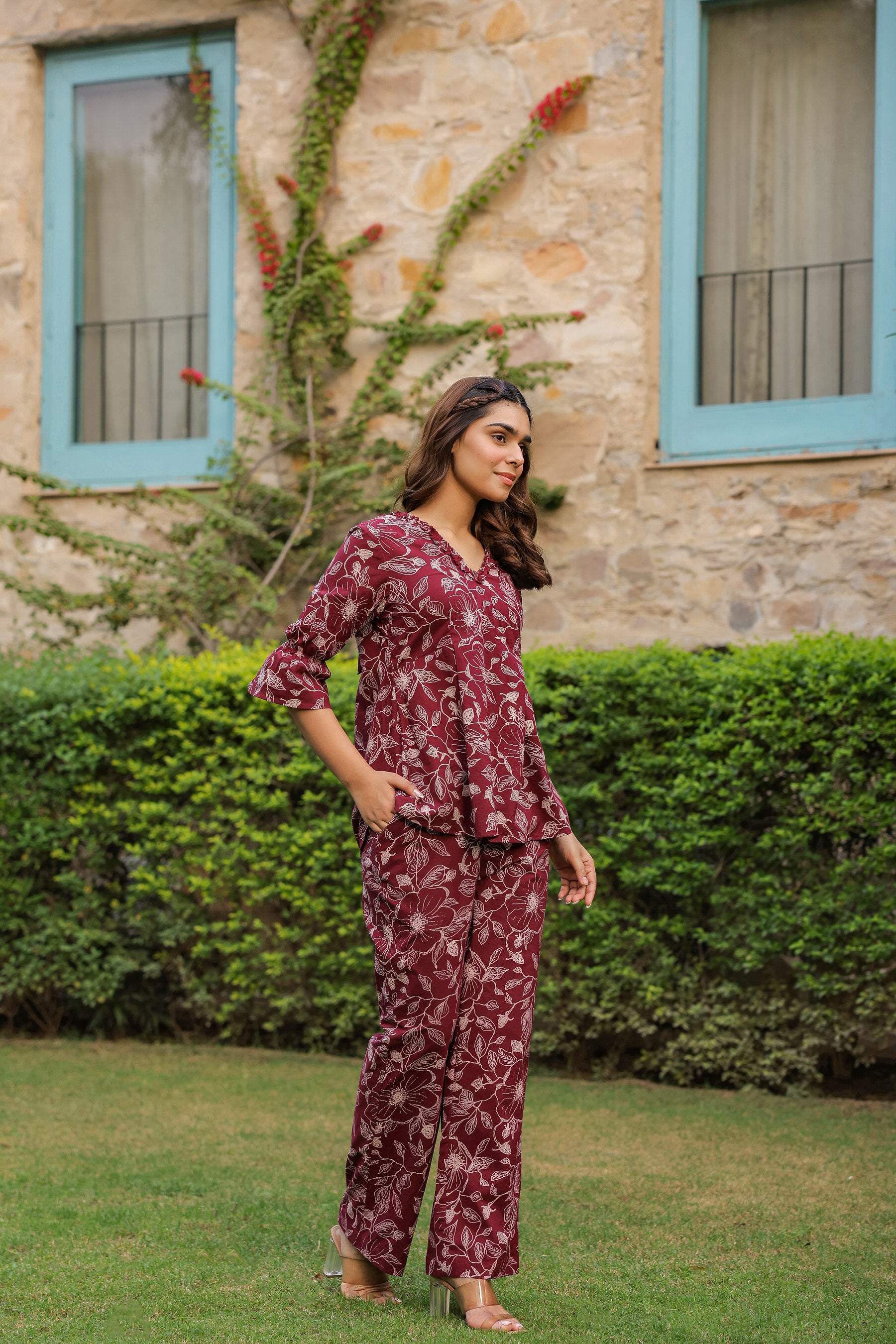 Radicchio Floral Cotton Co-ord Set