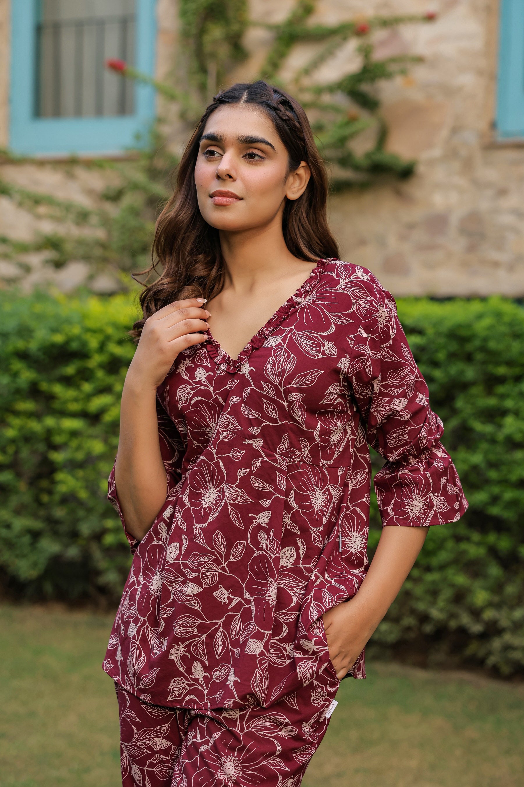 Radicchio Floral Cotton Co-ord Set
