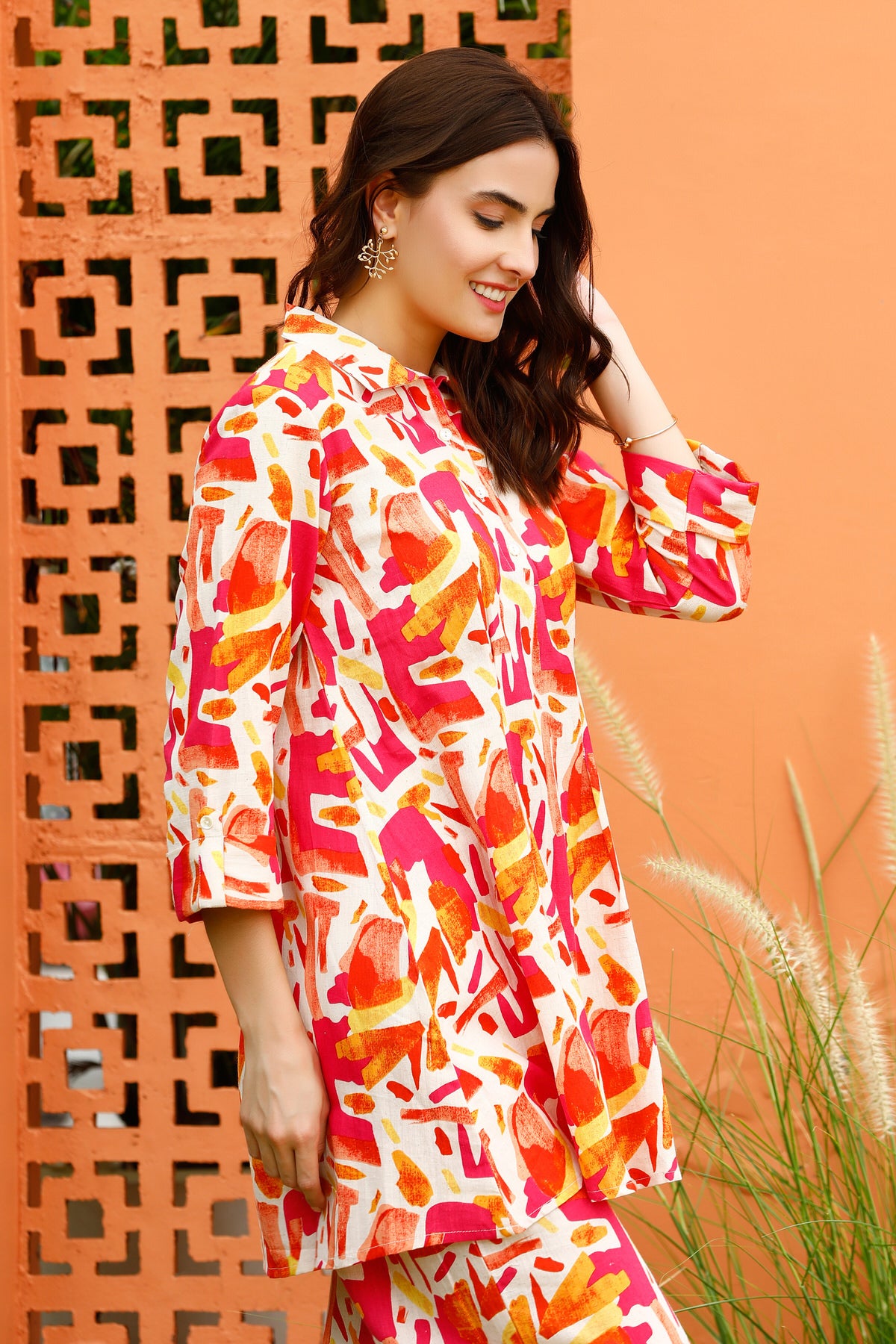 Radiant Ecstasy on Cotton Co-ord Set