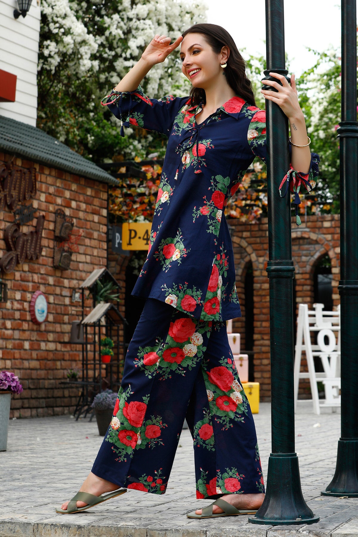 Kaleidoscope of Blooms Cotton Co-ord Set