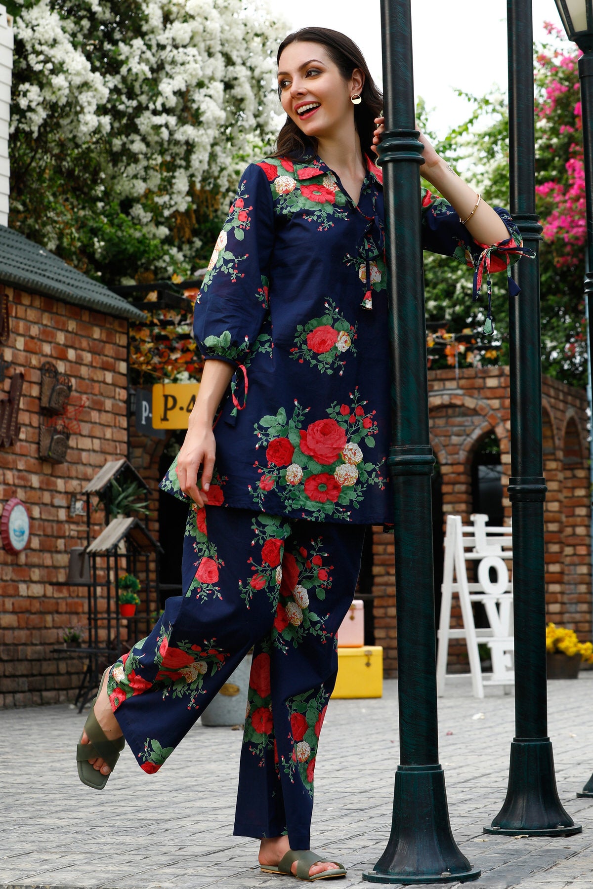 Kaleidoscope of Blooms Cotton Co-ord Set