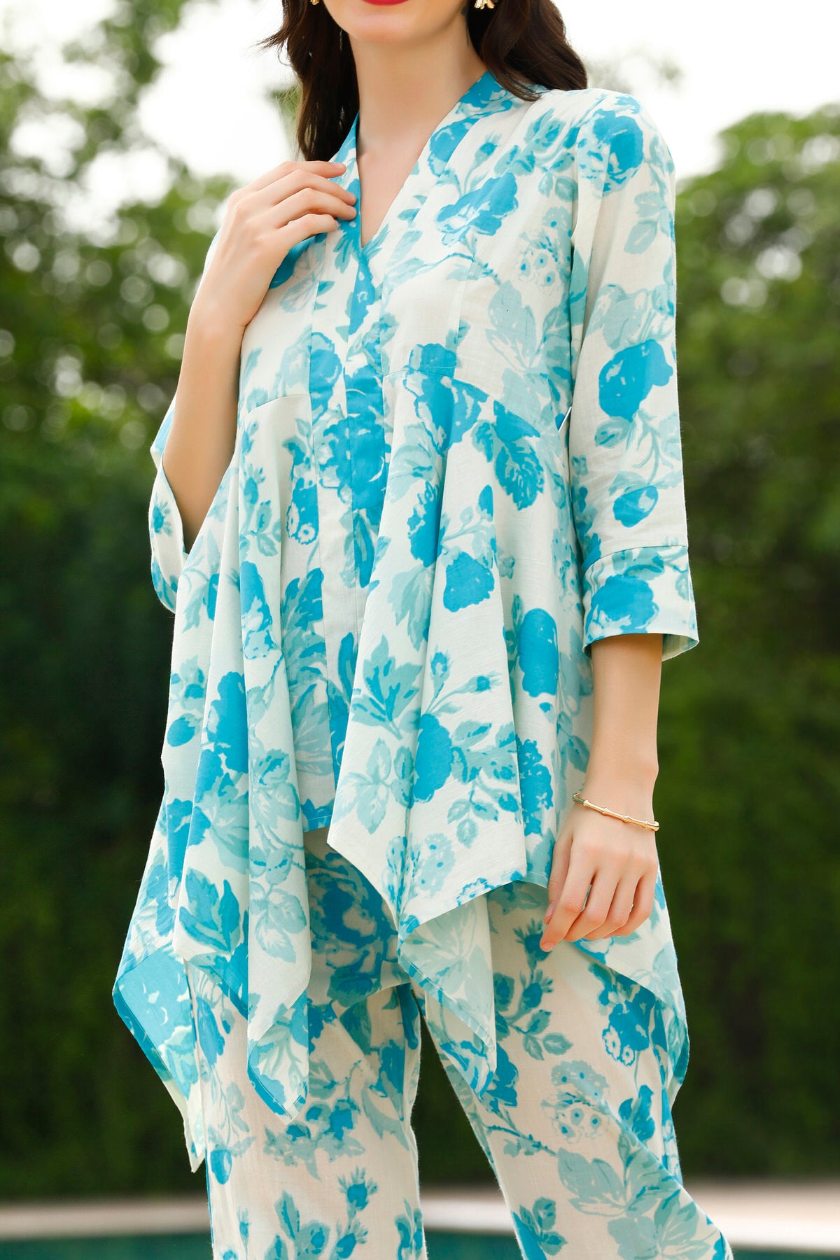 Powdered Garden Cotton Co-ord Set