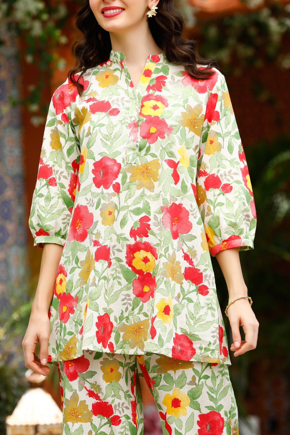 Garden Duet Cotton Flex Co-ord Set