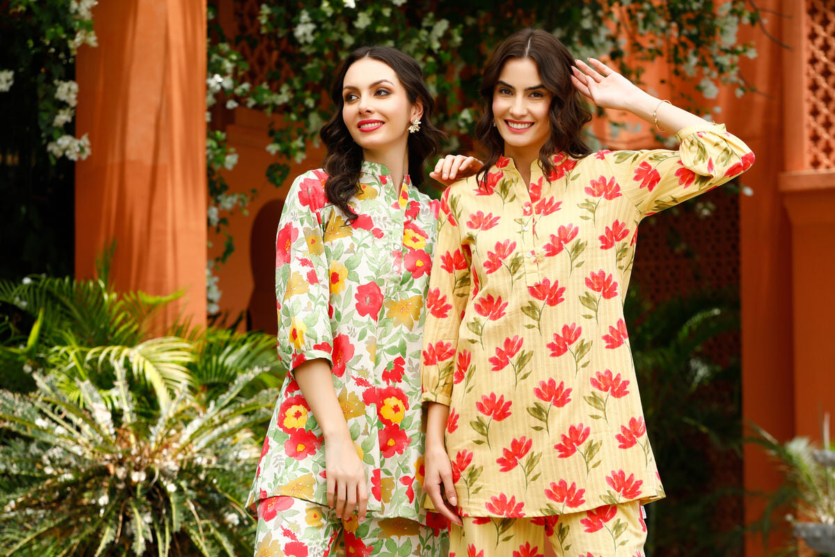 Garden Duet Cotton Flex Co-ord Set