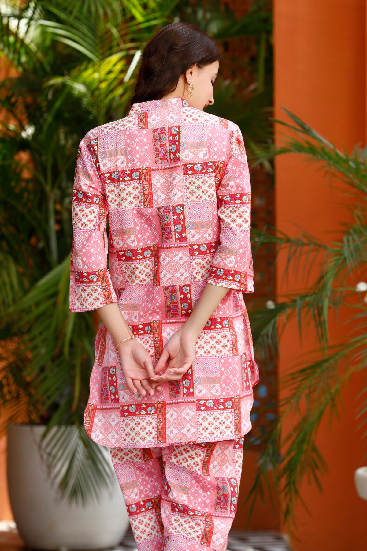 Ballet blush patches on Cotton Co-ord set