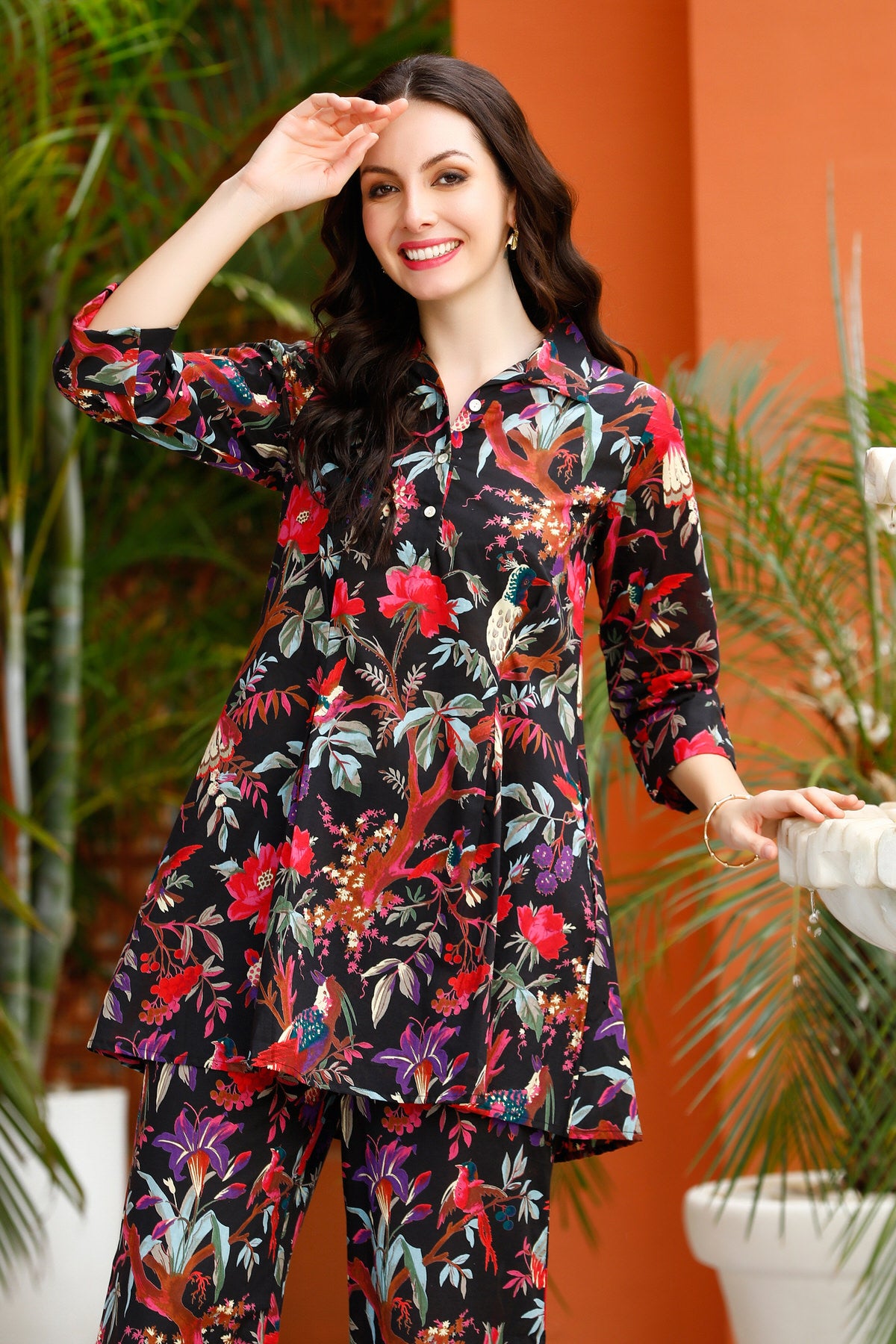Tranquil Garden Cotton Co-ord Set