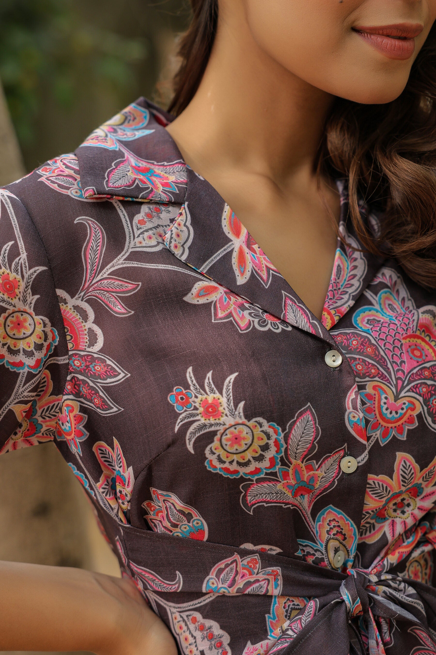 Cranberry Rendezvous Cotton Co-ord Set