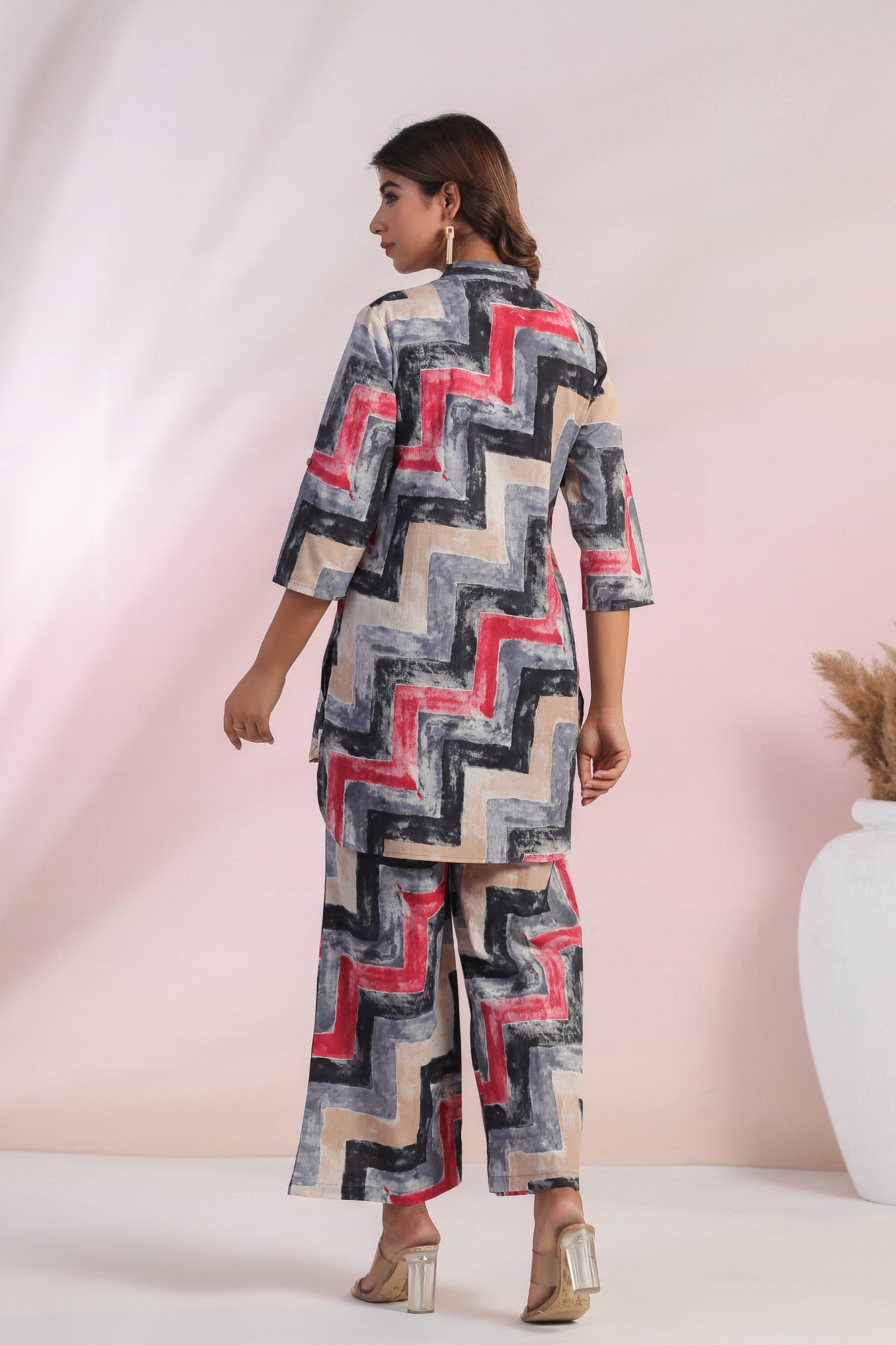 Whimsical Zigzags Cotton Co-ord Set