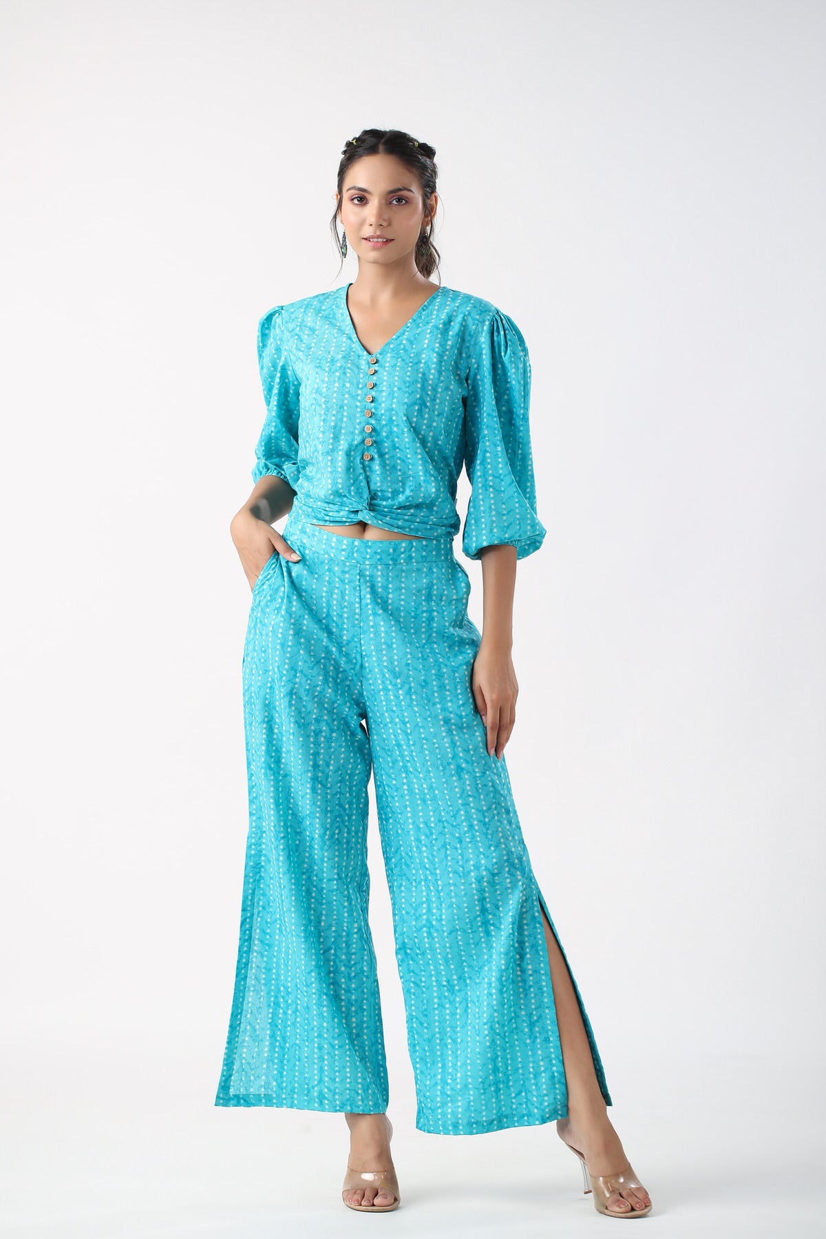 Palm Paradise Cotton Co-ord set