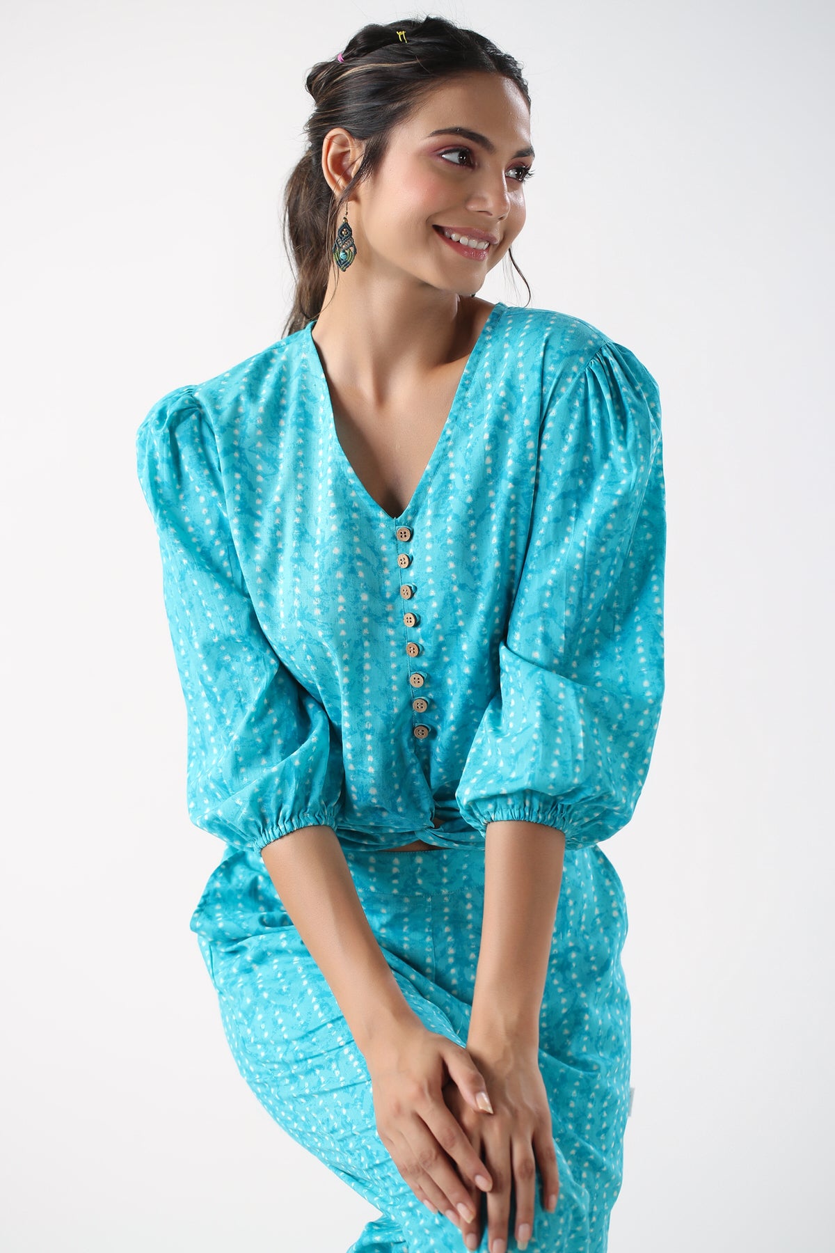 Palm Paradise Cotton Co-ord set